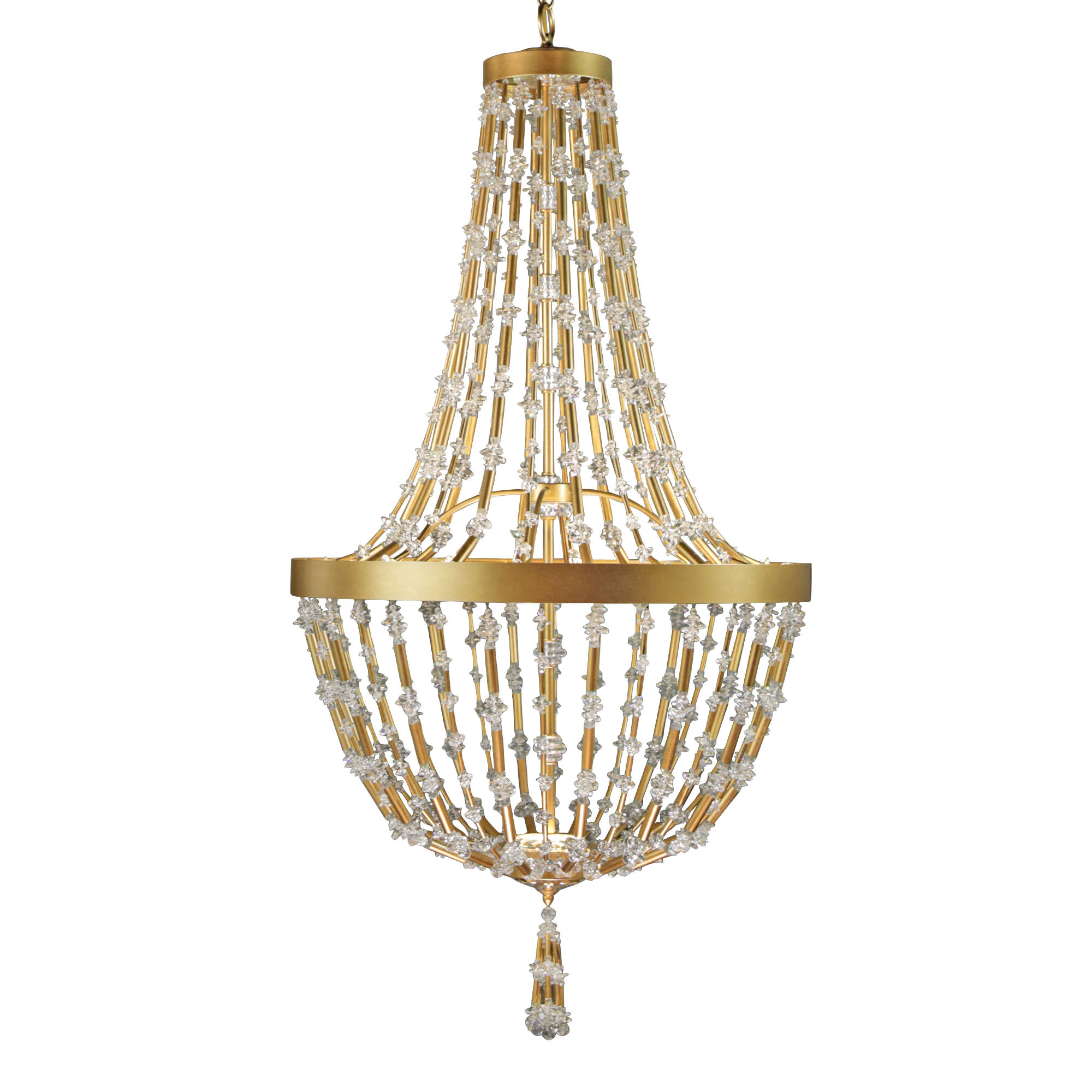 Photos - Chandelier / Lamp Schonbek S2826-O Bali 26" Wide LED Crystal Empire Chandelier Heirloom Gold Indoor Lighting Chandeliers S2826-22O