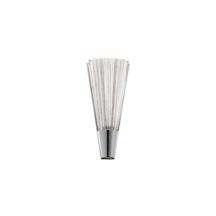 Photos - Chandelier / Lamp Schonbek S7214-H Origami 14" Tall LED Wall Sconce Polished Chrome Indoor Lighting Wall Sconces S7214-702H