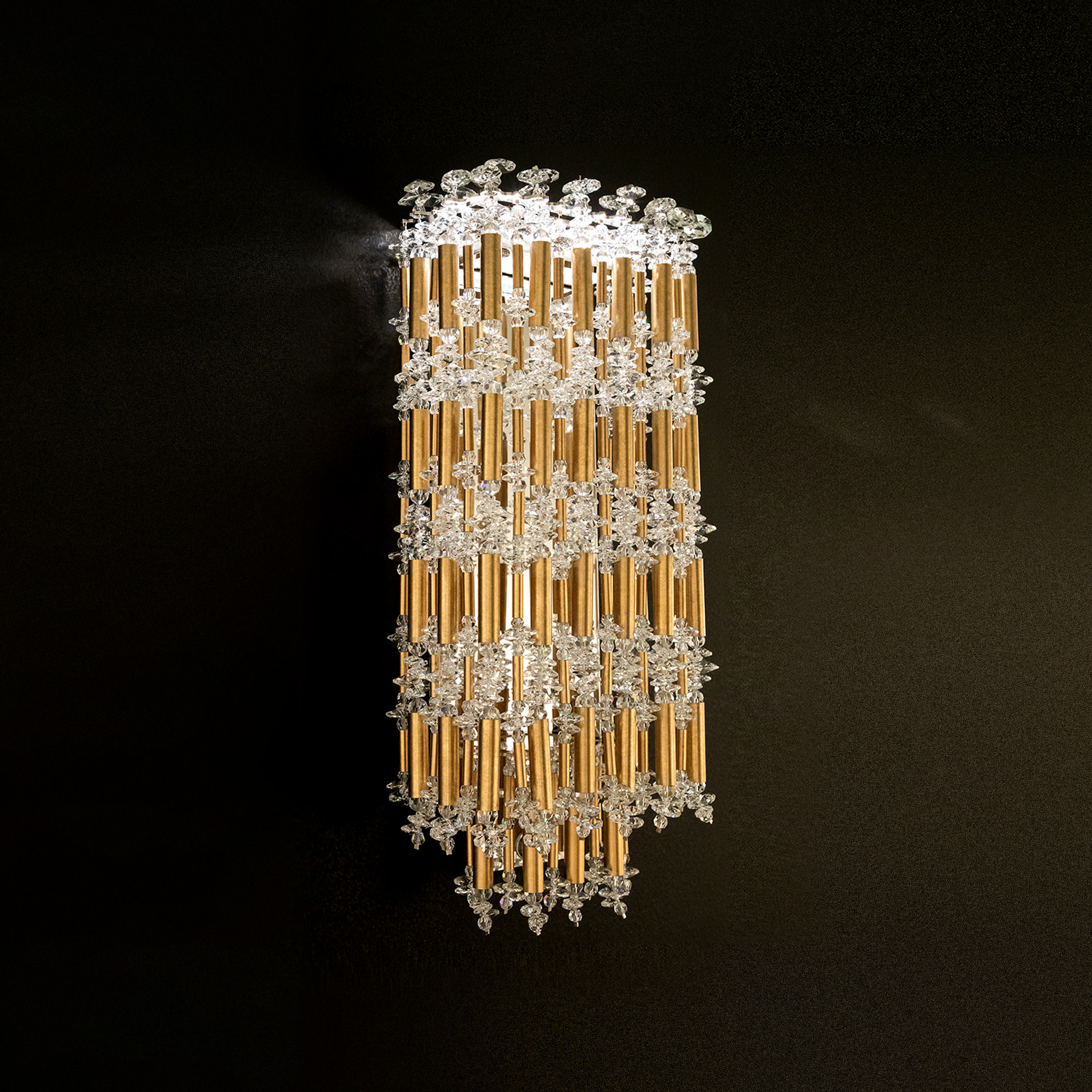 Photos - Chandelier / Lamp Schonbek S8118-O Tahitian 19" Tall LED Wall Sconce Heirloom Gold Indoor Lighting Wall Sconces S8118-22O
