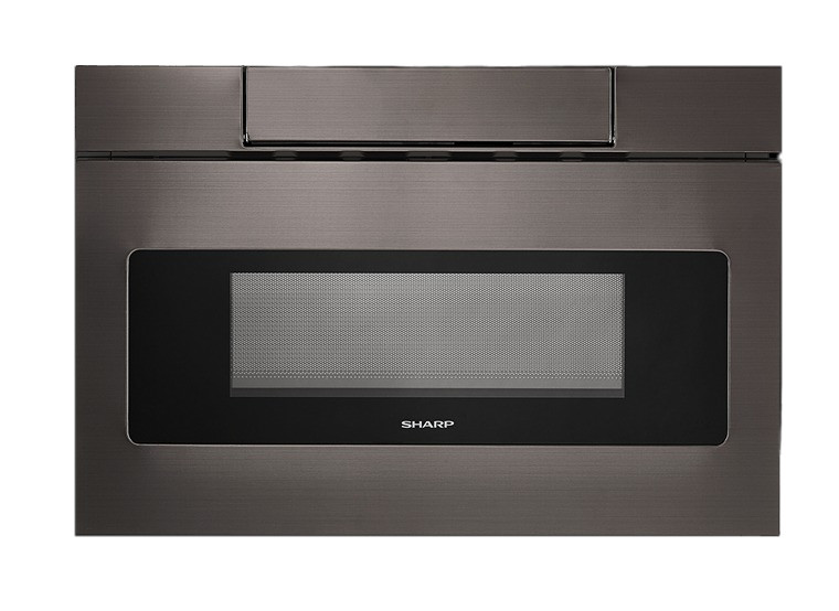 Photos - Microwave Sharp SMD2470A 24 Inch Wide 1.2 Cu. Ft. Drawer with Push Button Opening Black Stainless Steel Cooking Appliances M