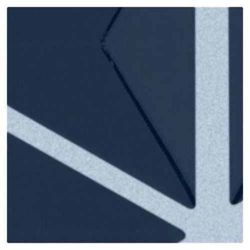 Shaw 443TS Geoscapes Triangular - 11" x 13" Triangle Wall Mosaic Tile - Glass Visual - Sold by Sheet Midnight Blue Flooring Tile Mosaic