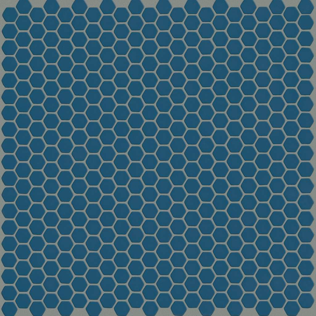 Shaw 392TS Retro Hex - 12" x 12" Hexagon Floor and Wall Tile - Sold by Sheet Indigo Hex Flooring Tile Field Tile