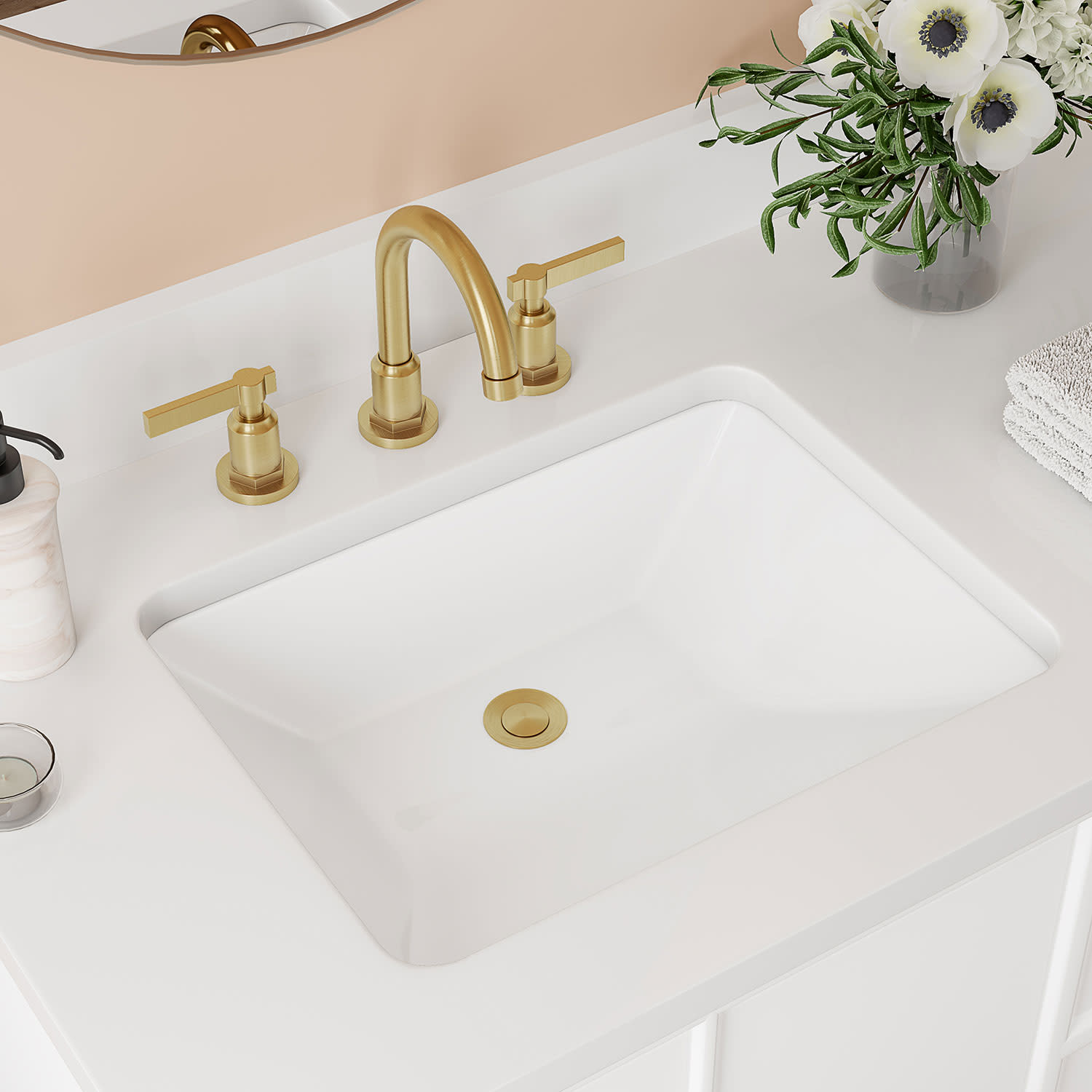 Photos - Bathroom Sink Signature Hardware 931528 20" Rectangular Porcelain Undermount  White Sinks s Sinks Only 416462 
