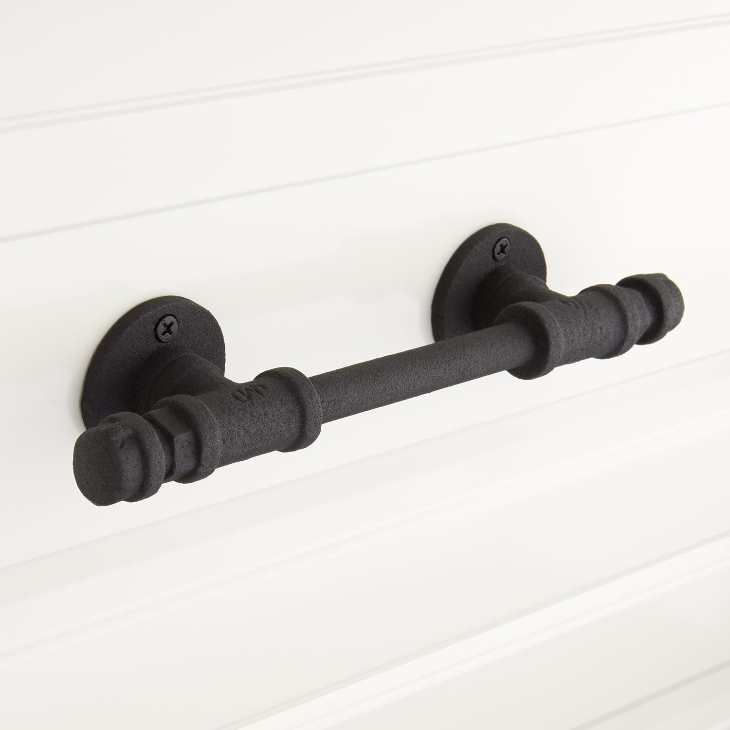 Photos - Furniture Hardware Signature Hardware 946086 Keating 5 Inch Center to Center Bar Cabinet Pull Black Powder Coat Cabinet Hardware Pulls Bar 4422 