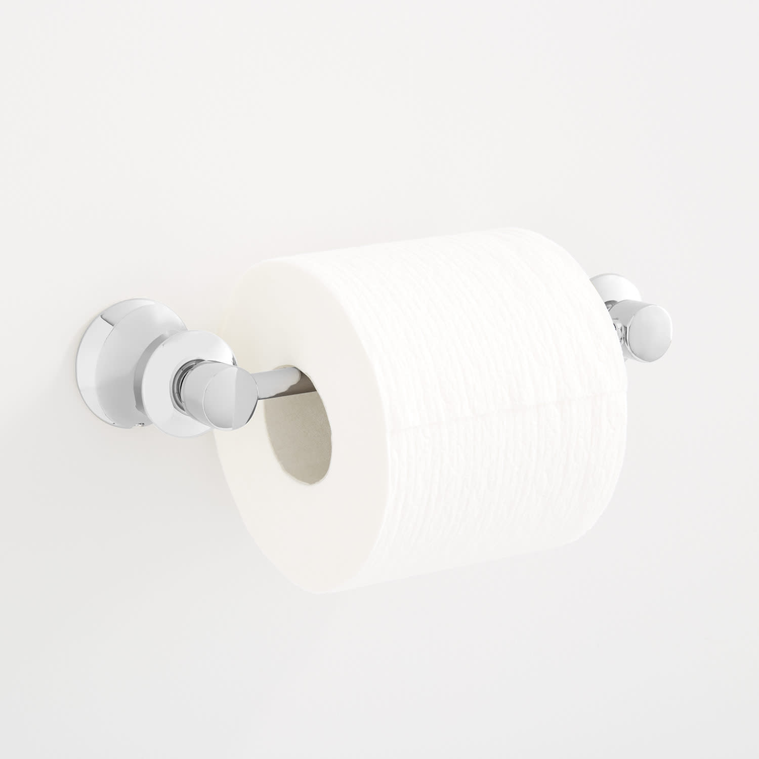 Photos - Toilet Paper Holder Signature Hardware 948204 Pendleton Wall-Mounted  Chrome Bathroom Hardware and Accessories Bathroom Hardw 