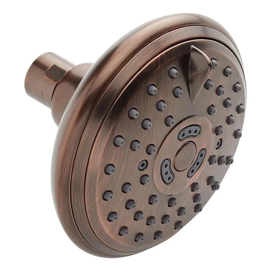 Photos - Shower System Signature Hardware 948950-5-1.8 FundamentALL 4-1/2" Round Multifunction 1.75 GPM Shower Head Oil Rubbed Bronze Showers Showe 