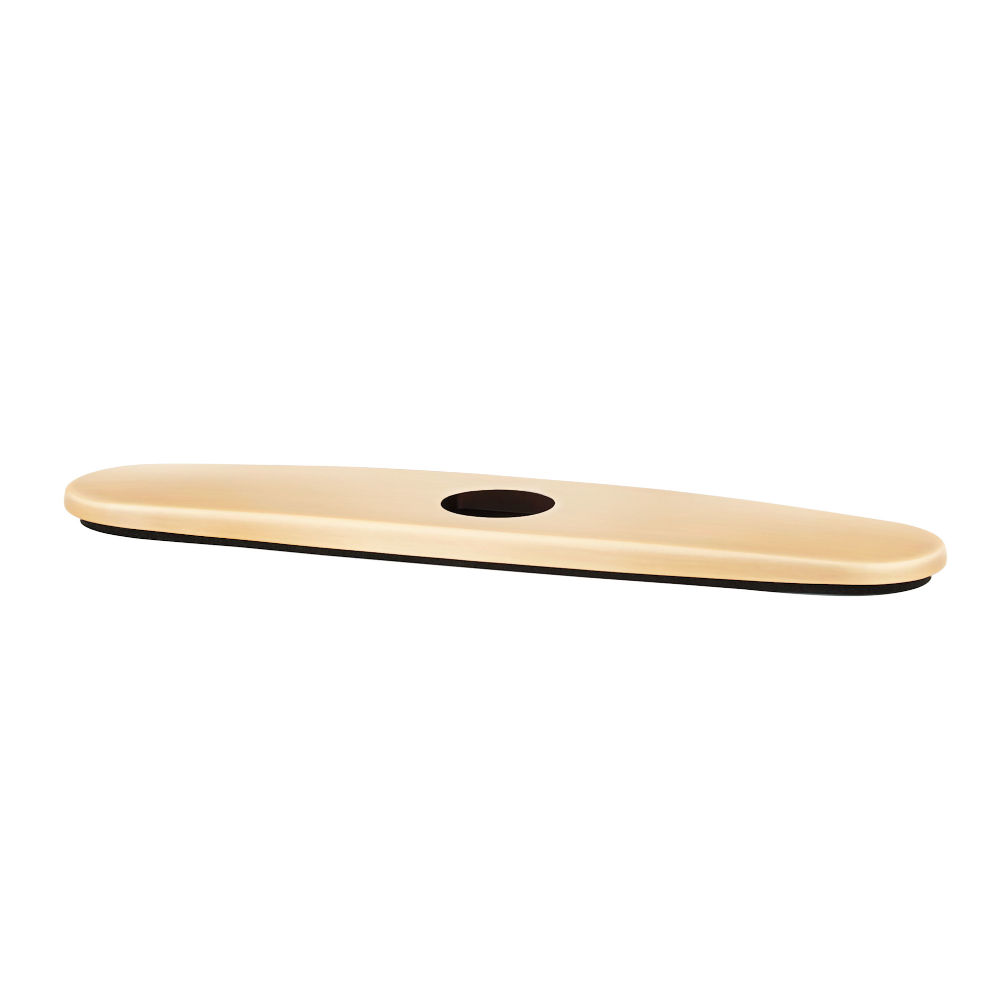 Photos - Tap Hidden Part Signature Hardware 559599 Beasley Deck Plate for Single-Hole Kitchen Faucet Brushed Gold Faucet Accessories and Parts Kitche 