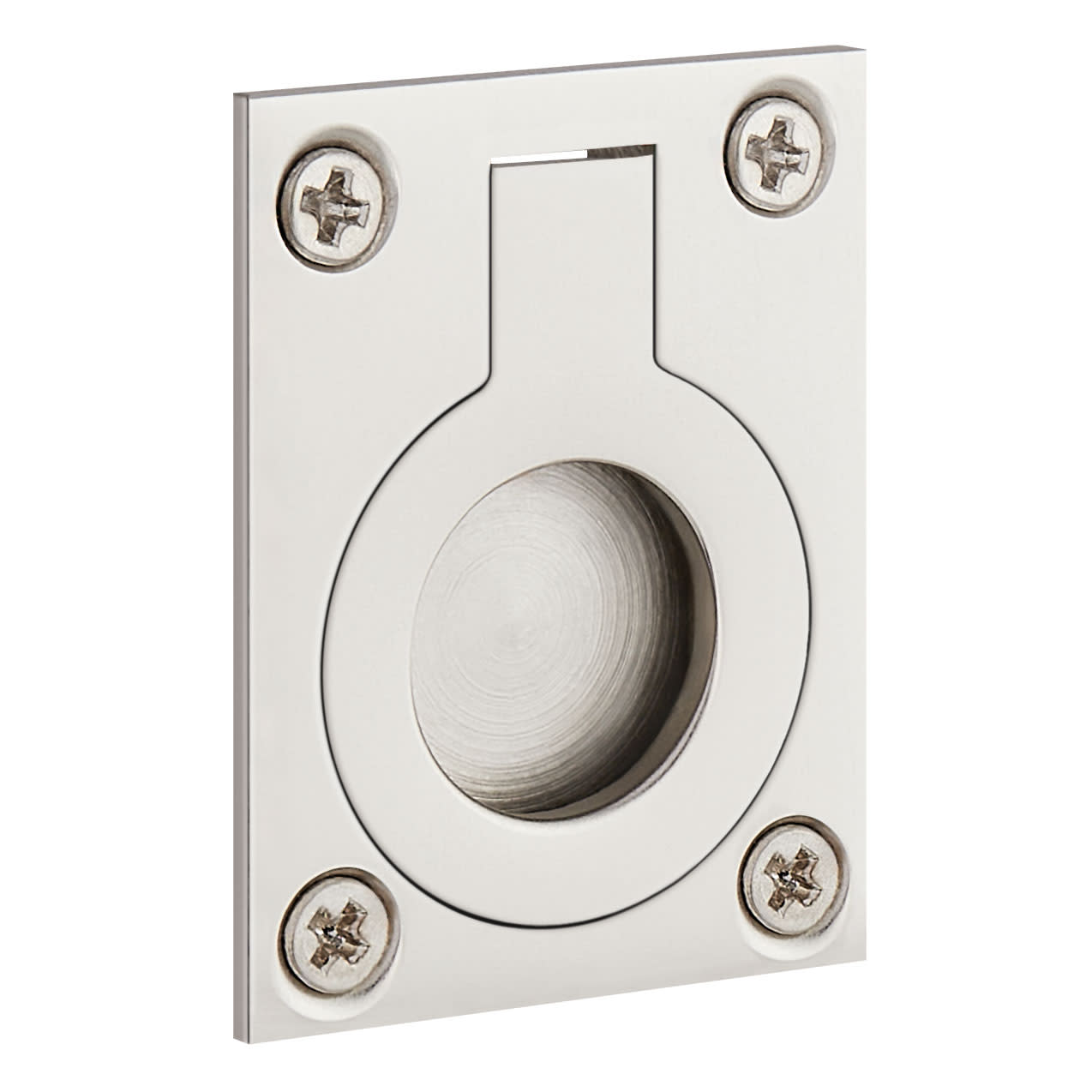 Photos - Other for Repair Signature Hardware 955219-1.25 Eldora 1-1/4" Wide Brass Recessed Pocket Door Ring Pull Brushed Nickel Hardware Accessories a 