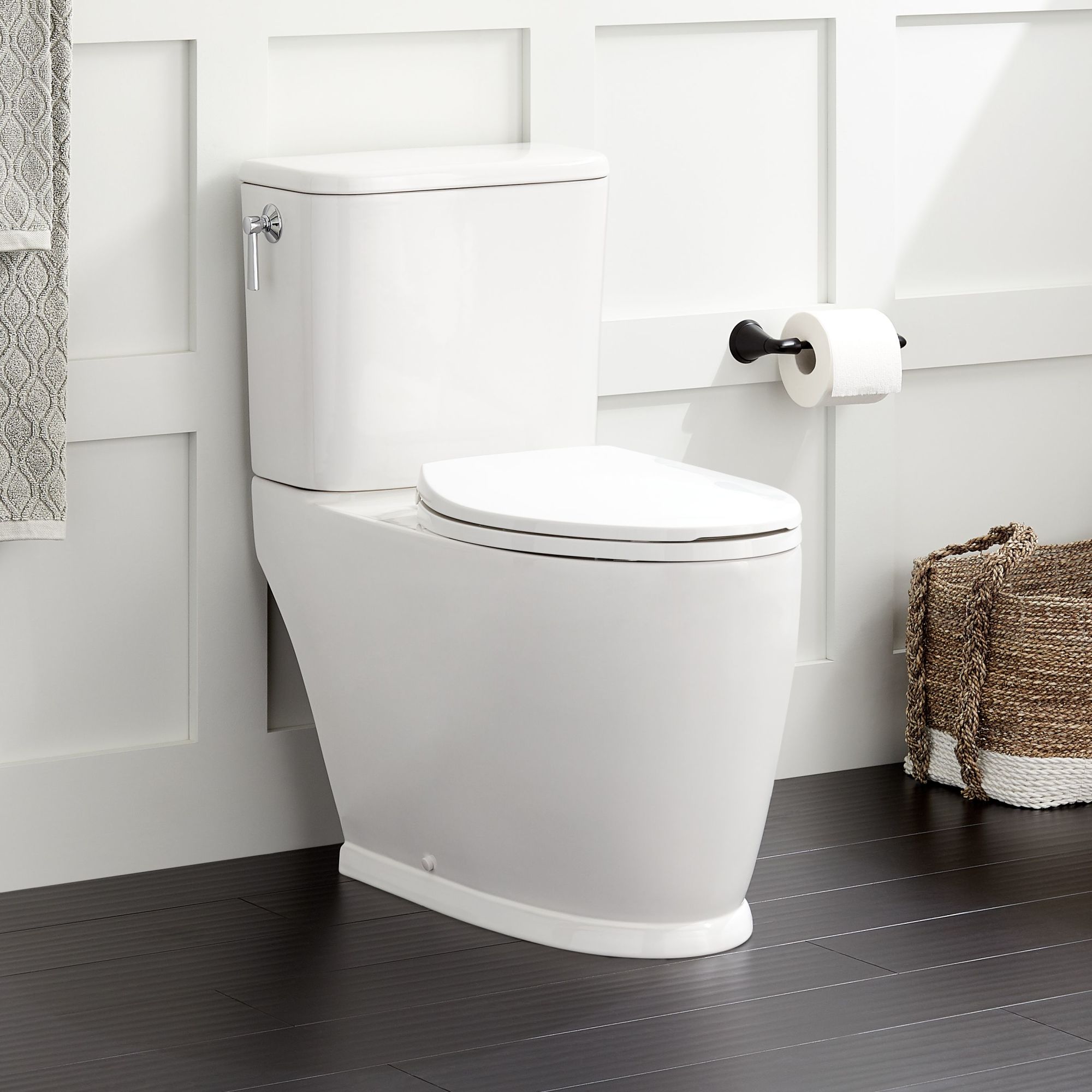Photos - Toilet Bowl Signature Hardware SHPT200 CCY 1.28 GPF Tank Only -  Not Included White Toilets and Bidets Toilet Tanks Standard 