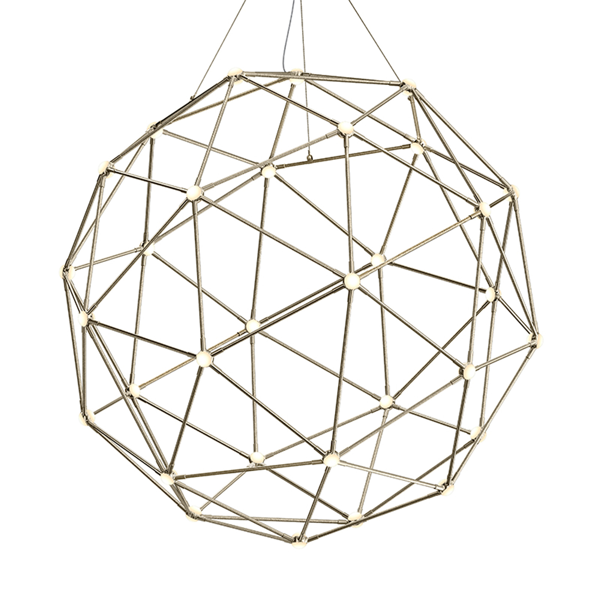 Photos - Chandelier / Lamp Constellation Sonneman 2170W Hedron LED Pendant Satin Nickel Indoor Lighting Chandeliers 2170.13W
