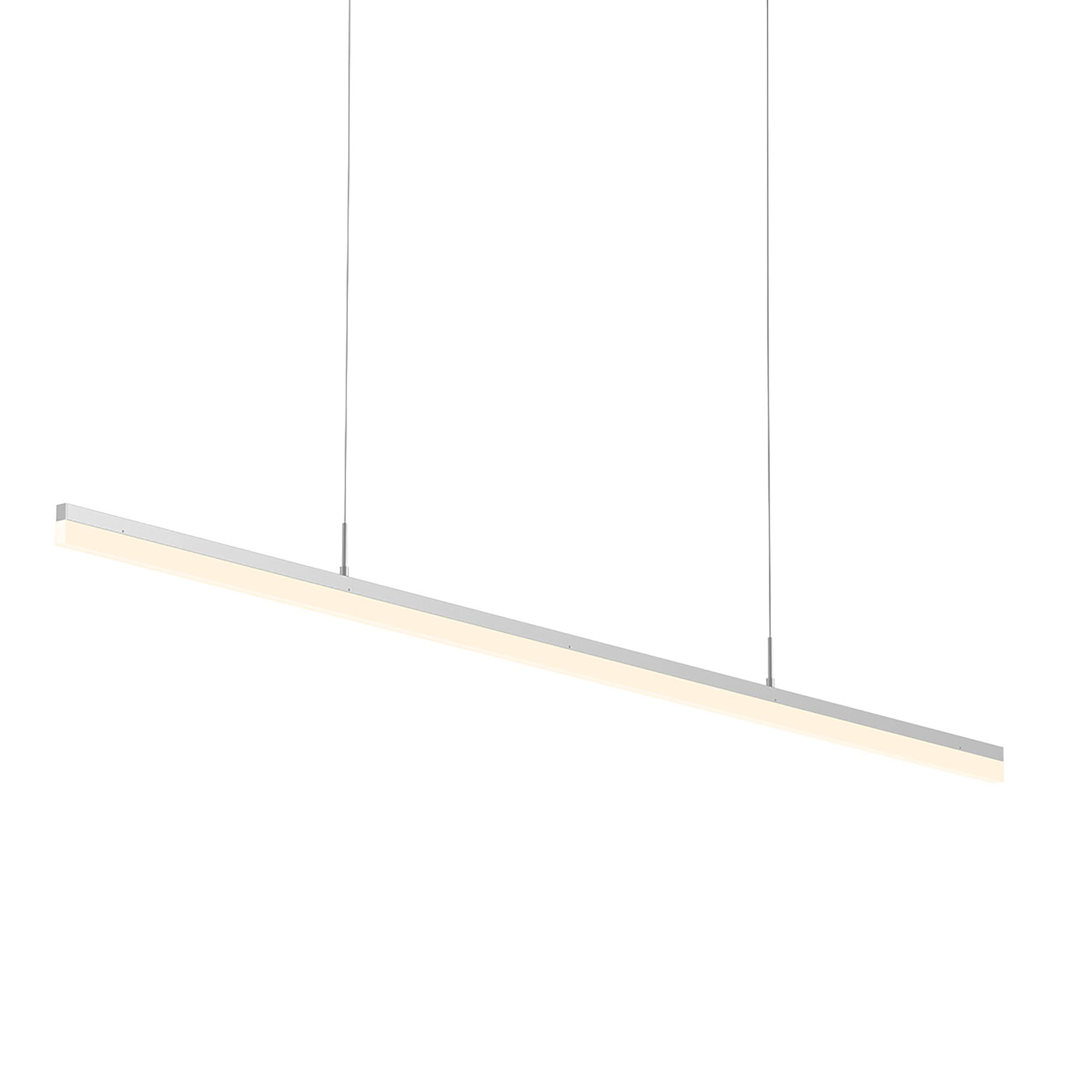 Photos - Chandelier / Lamp Wide Sonneman 2348-J20 Stiletto 60"  Linear Pendant Bright Satin Aluminum Indoor Lighting Pendants 2348.16-J20 
