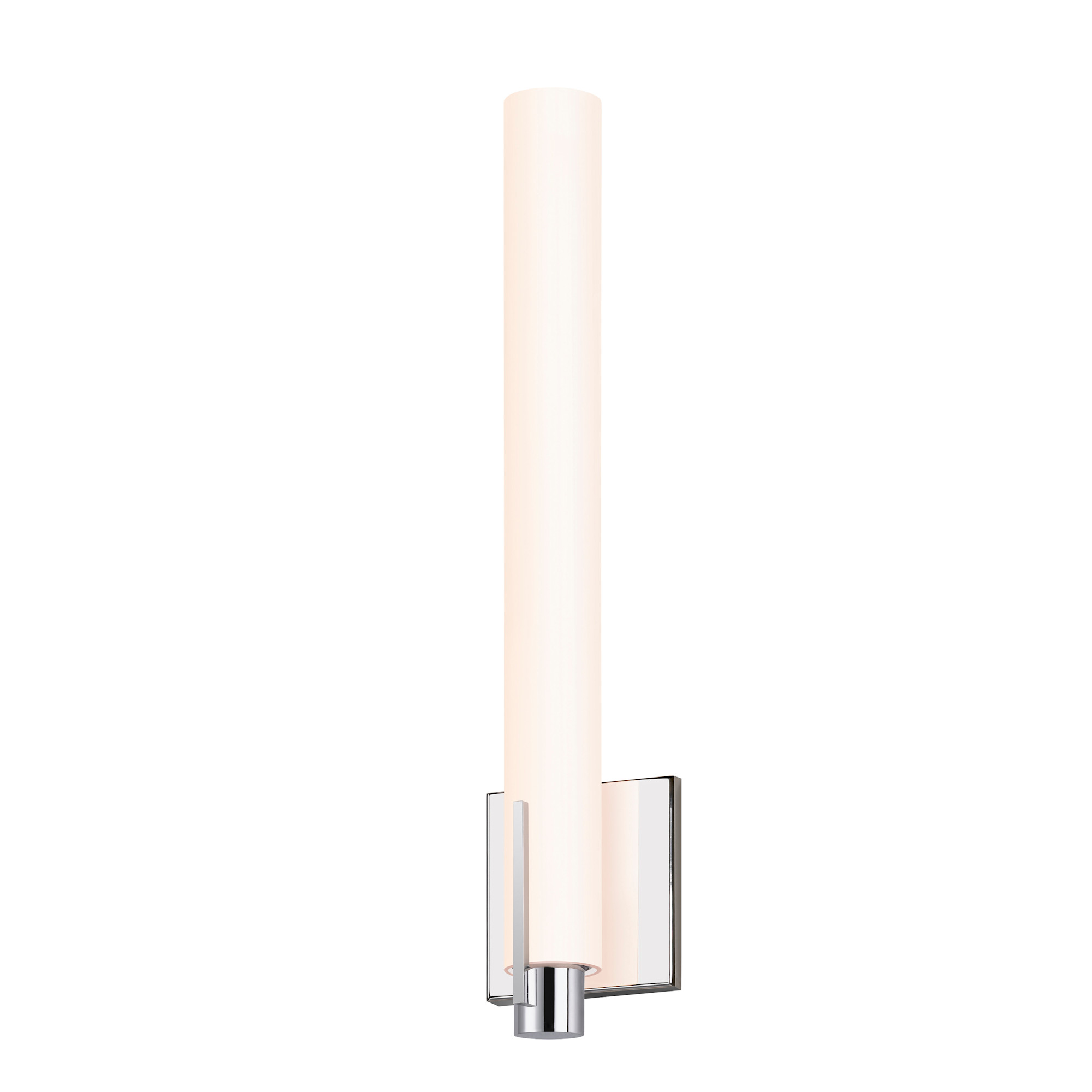 Sonneman 2442-ST Tubo Slim 18" LED Bath Sconce with Spine Trim Polished Chrome Indoor Lighting Bathroom Fixtures Bathroom Sconce