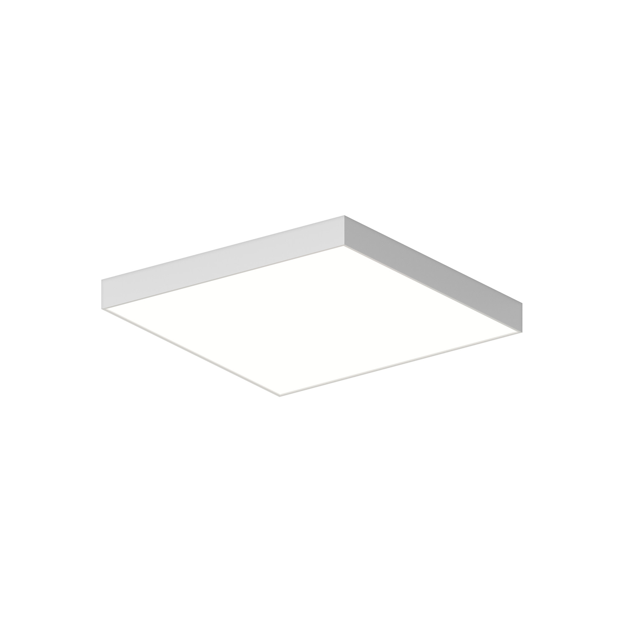 Photos - Chandelier / Lamp Wide Sonneman 3977 Pi 24"  Flush Mount Square Ceiling Fixture Satin White Indoor Lighting Ceiling Fixtures Flush Mount 3977.0 