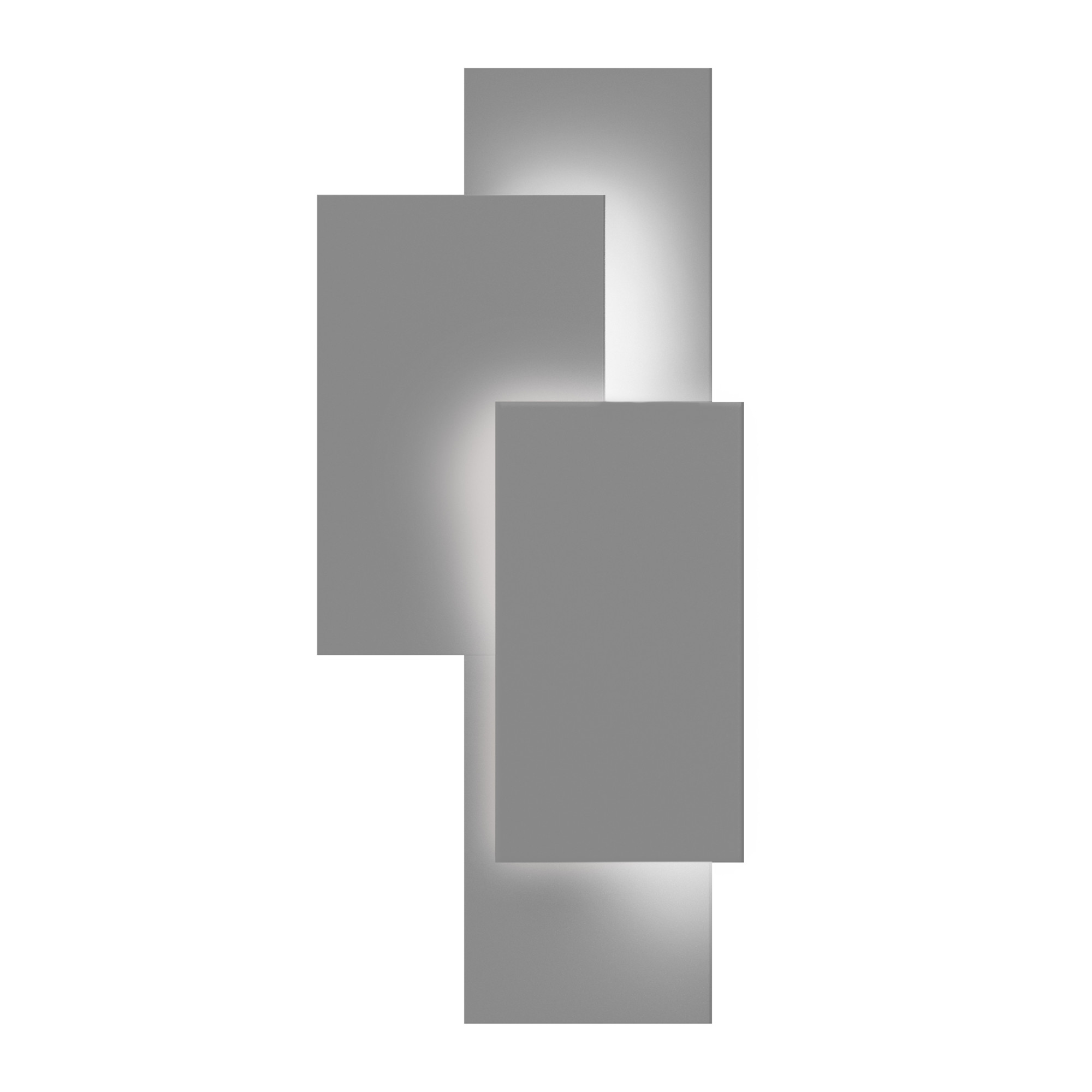 Photos - Floodlight / Street Light Offset Vapors Sonneman 7110-WL Offset Panels 20-3/4" Tall Integrated LED Outdoor Wall Sconce with Aluminum Shade - ADA Compliant Textured 