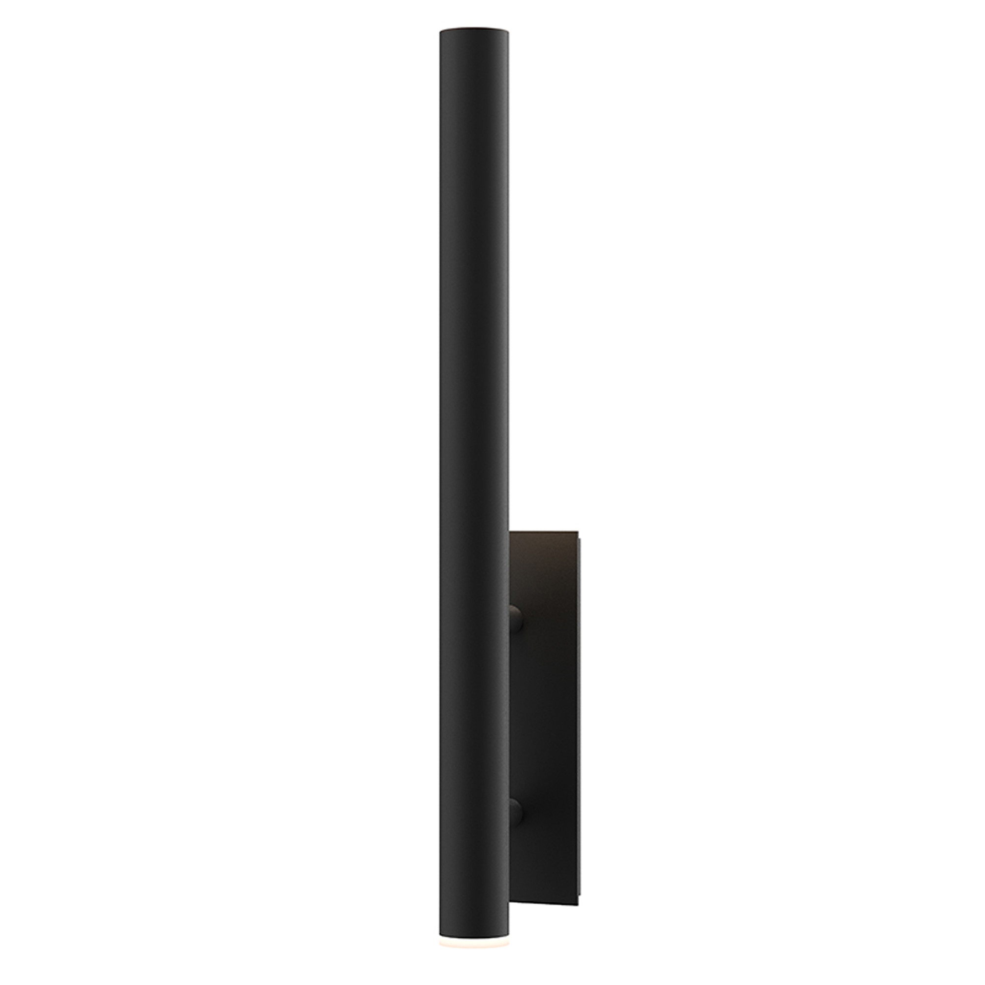 Photos - Floodlight / Street Light Sonneman 7480-WL Flue 2 Light 30" Tall LED Outdoor Wall Sconce Textured Black Outdoor Lighting Wall Sconces 7480.97-WL