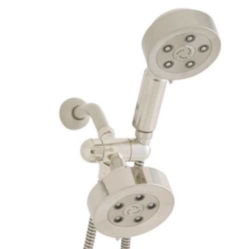 Speakman VS-233010 Neo 2.5 GPM Combination Multi Function Shower Head and Hand Shower with Adjustable Bracket Brushed Nickel Showers Shower Heads