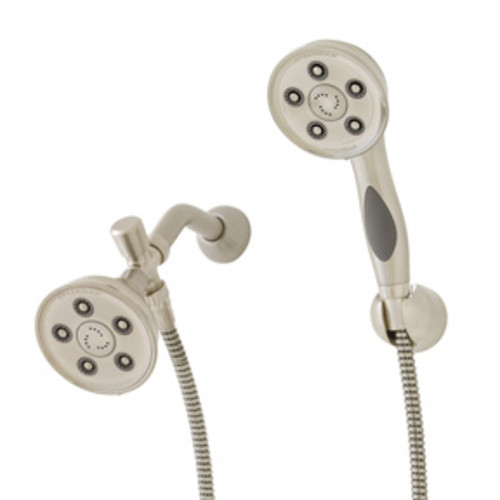 Speakman VS-113014 Caspian 2.5 GPM Combination Multi Function Anystream Shower Head and Wall Mount Personal Hand Shower Brushed Nickel Showers Shower