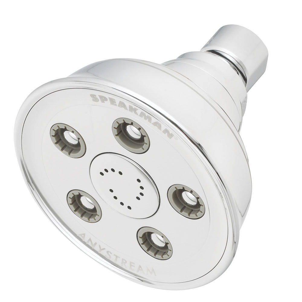 Speakman S-3014-E2 Caspian 2.0 GPM Multi Function Anystream Shower Head Polished Chrome Showers Shower Heads Multi Function