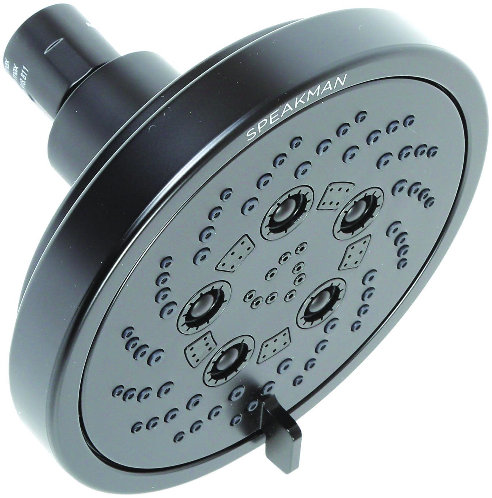 Speakman S-4600 Duo 2.5 GPM Multi Function Shower Head Matte Black Showers Shower Heads Multi Function