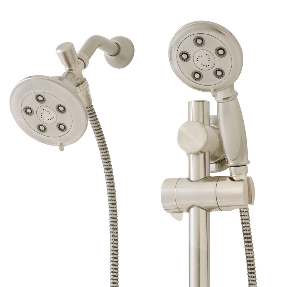Speakman VS-123011 Chelsea 2.5 GPM Combination Multi Function Anystream Shower Head and Personal Hand Shower with Slide Bar Brushed Nickel Showers