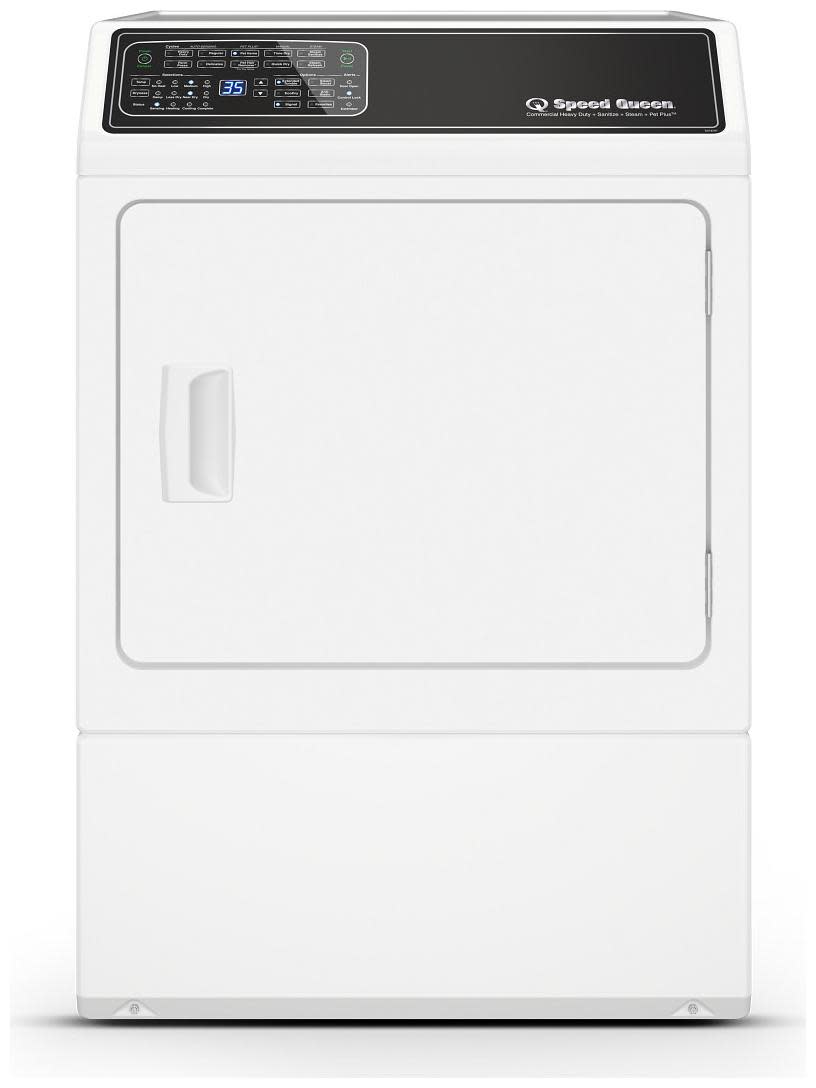 Photos - Other Large Appliances SPEED Queen DF7004E 27 Inch Wide 7 Cu. Ft. Electric Dryer with Pet Plus Cycles and Steam Refresh White Laundry Appliances Dr 