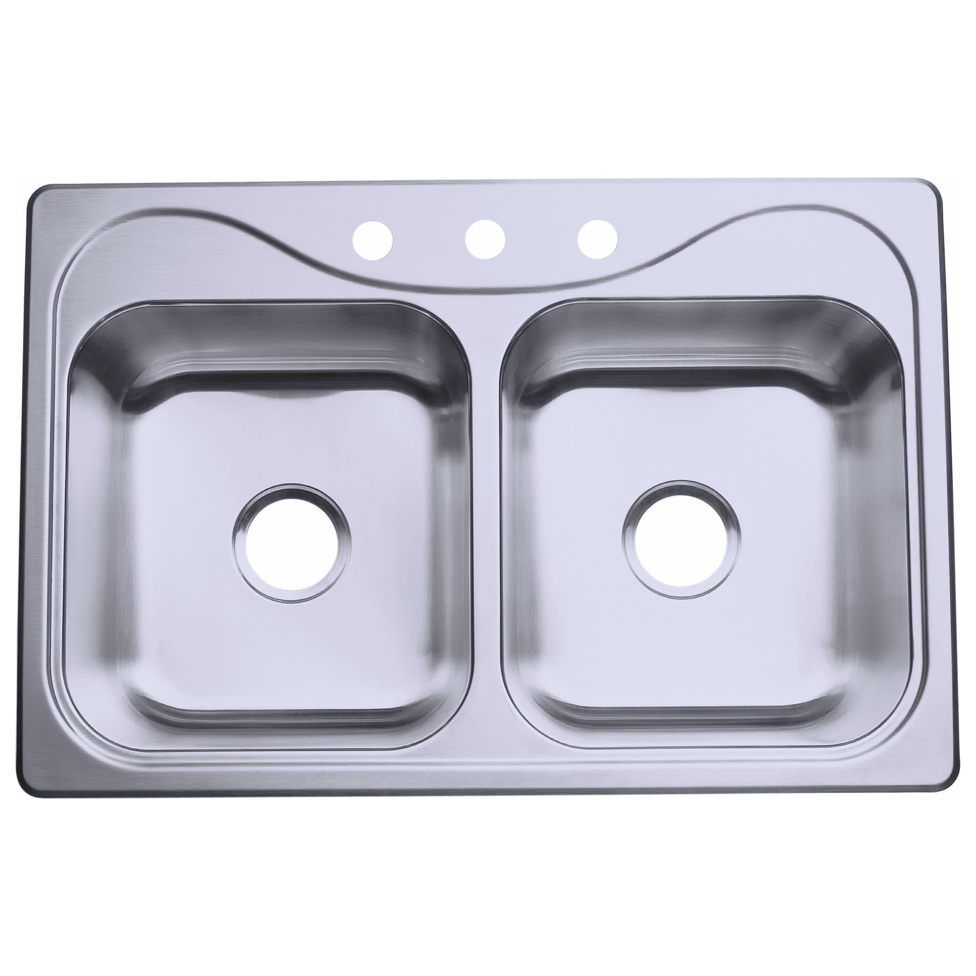 Photos - Kitchen Sink Sterling 11400-3 Southhaven 33" Double Basin Drop In Stainless Steel  with SilentShield&reg; Stainless Steel Sin 