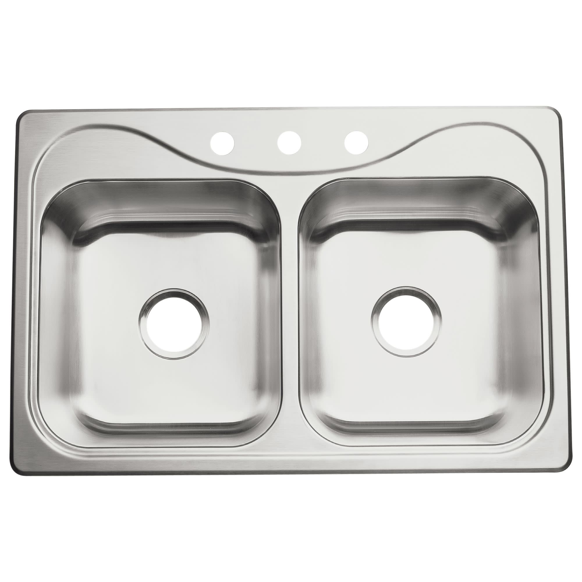 Photos - Kitchen Sink Sterling 11402-3 Southhaven 33" Double Basin Drop In Stainless Steel  with SilentShield&reg; Stainless Steel Sin 