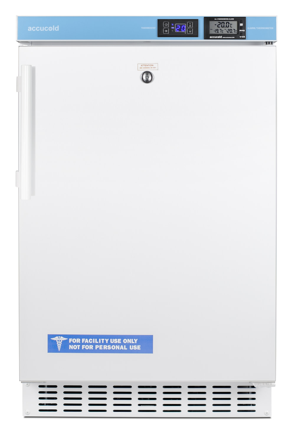 Photos - Freezer Summit ACF33L AccuCold 20 Inch Wide 2.65 Cu. Ft. Medical  with Automatic Defrost and Door Lock White Medical Applianc 