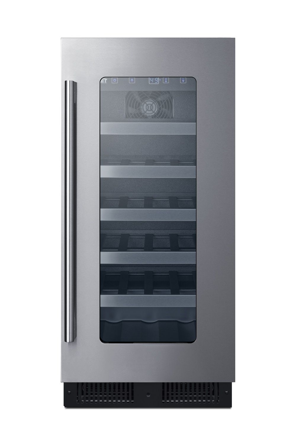 Photos - Wine Cooler Summit ALWC15CSS 15 Inch Wide 23 Bottle Capacity with Stainless Cabinet Stainless Steel / Glass Beverage Applian