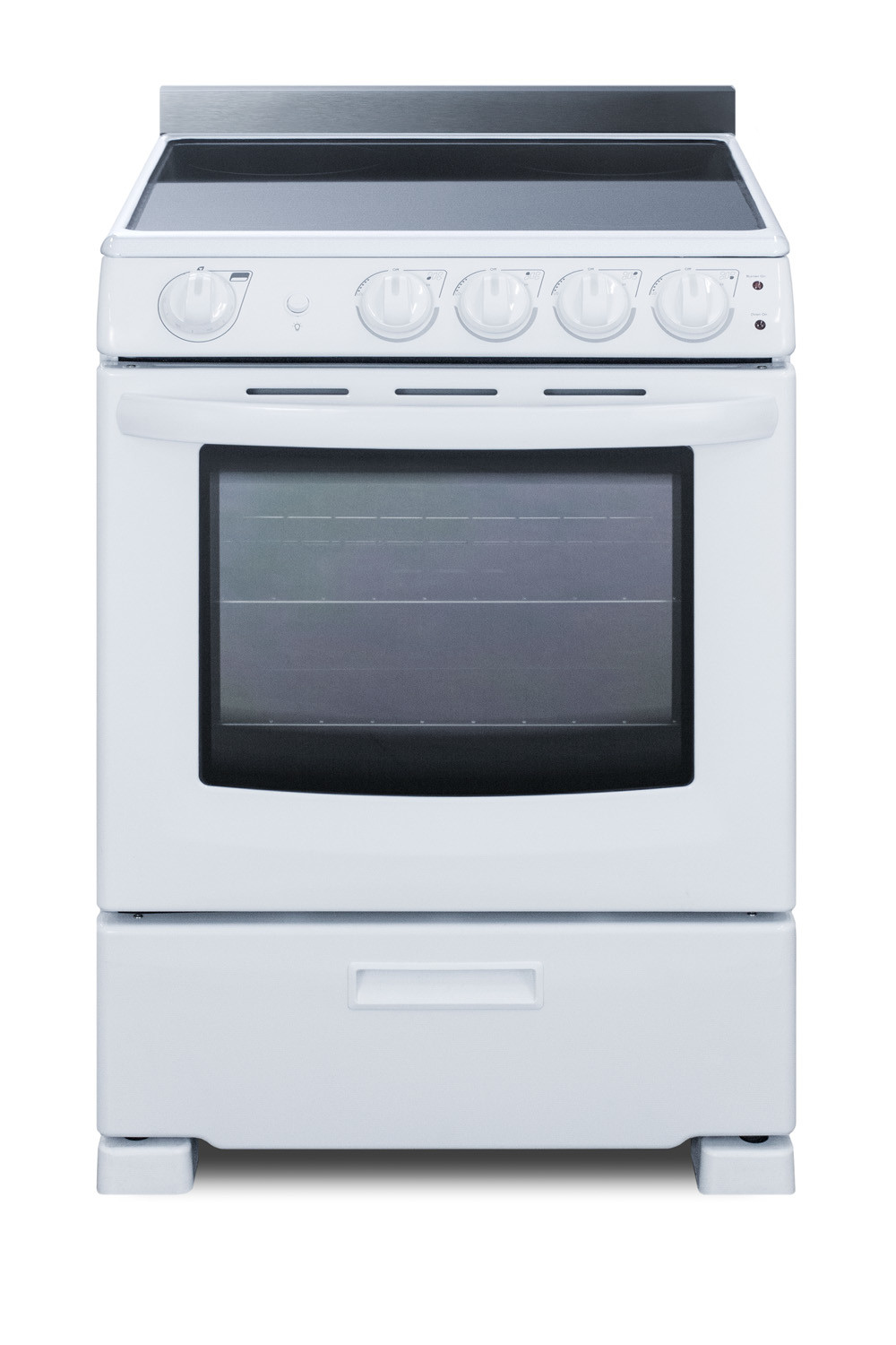 Photos - Cooker Summit REX2421RT 24 Inch Wide 2.9 Cu. Ft. Free Standing Electric Range - 37" Tall White Cooking Appliances Ranges Electric R 