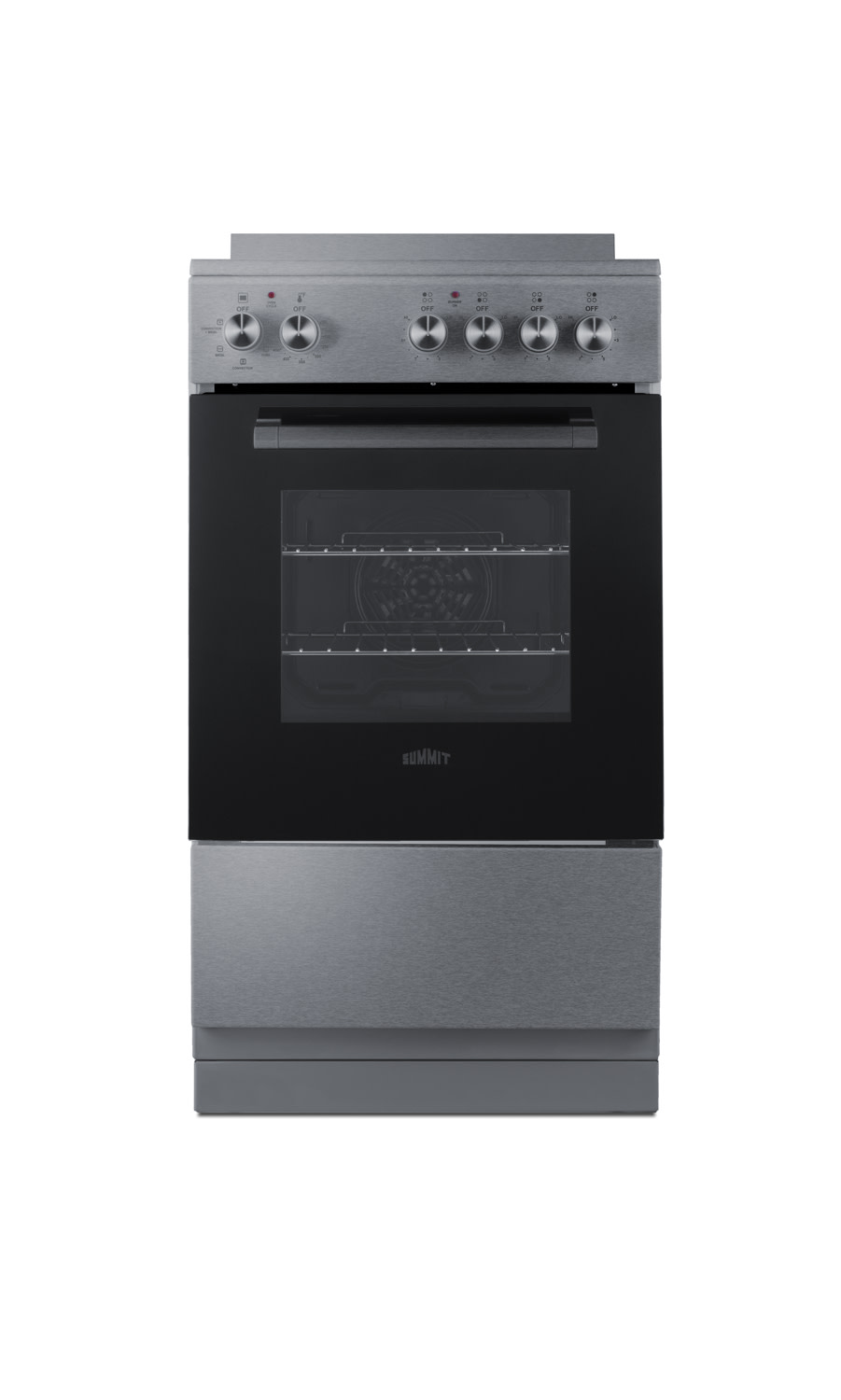 Photos - Cooker Summit REXT20 20 Inch Wide 1.87 Cu. Ft. Free Standing Electric Range with Removable Backguard and Viewing Window Stainless S 