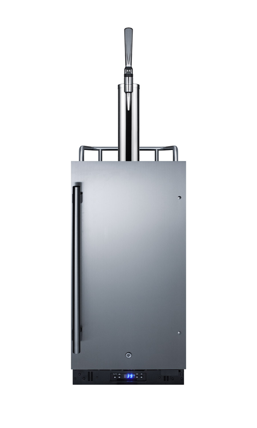 Photos - Fridge Summit SBC15NCF 15 Inch Wide 2.9 Cu. Ft. Built-In or Free Standing Single Tap Nitro Coffee Kegerator Stainless Steel / Black 