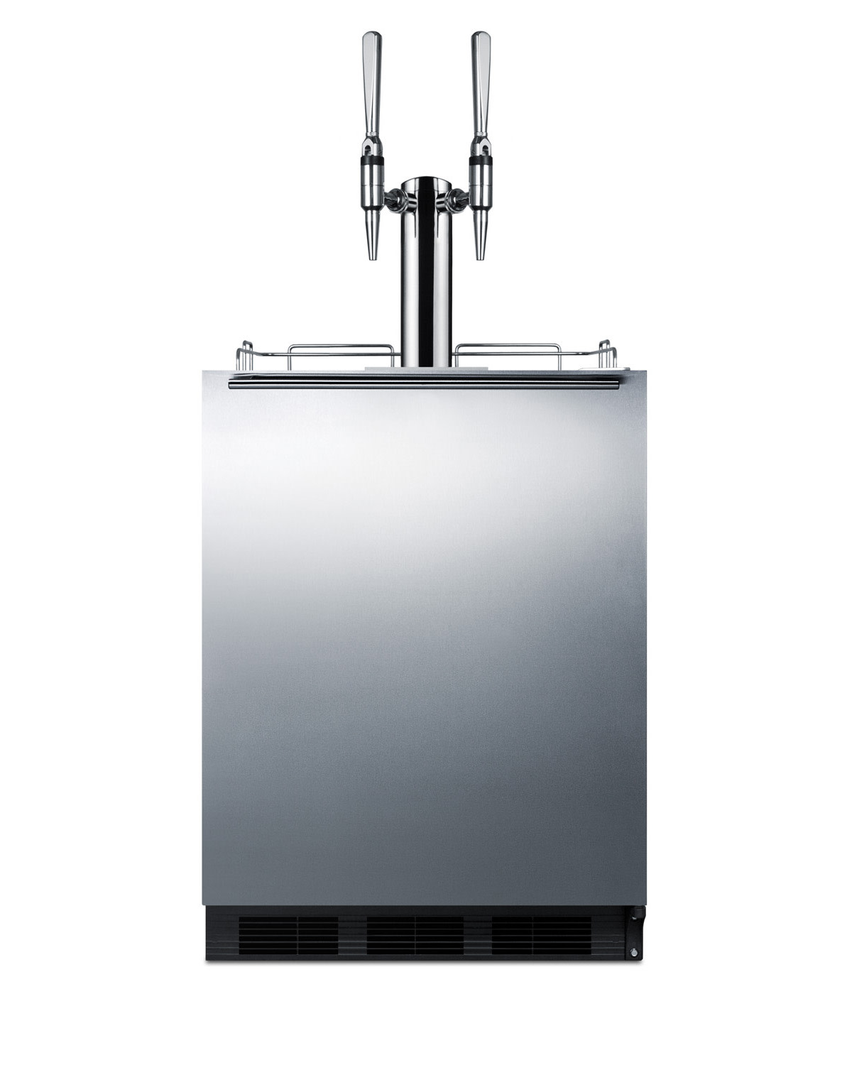 Photos - Other Large Appliances Summit SBC58BLBIADANCFTWIN 24 Inch Wide 5.5 Cu. Ft. Built-In Coffee Double Cold Brew Tap Kegerator with 2 Nitro Tap Kit Stai 