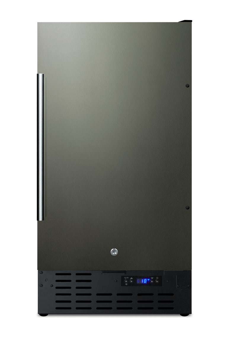 Photos - Integrated Freezer Summit SCFF1842KS 18 Inch Wide 2.7 Cu. Ft. Capacity Compact Freezer with Fingerprint Resistant Finish and Door Lock Black St 