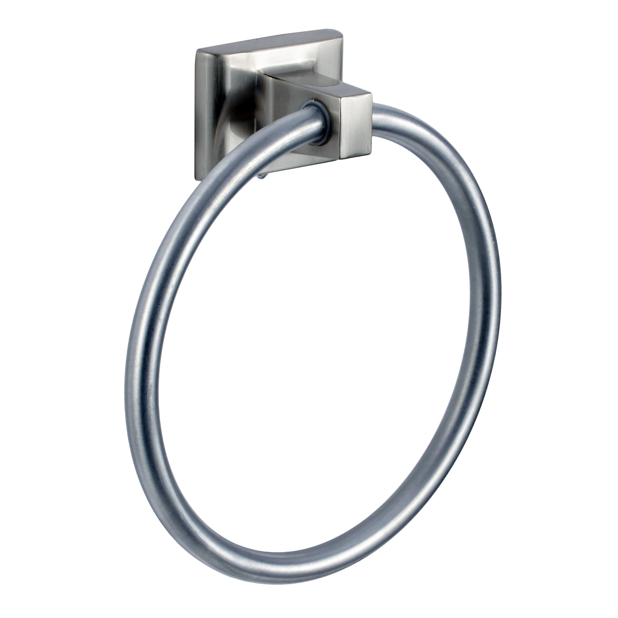 Photos - Towel Holder Ring Sure-Loc BA-TR1 Basic 5-7/8" Wall Mounted Towel  Satin Nickel Bathroom Hardware and Accessories Bathroom Hardware Towel 