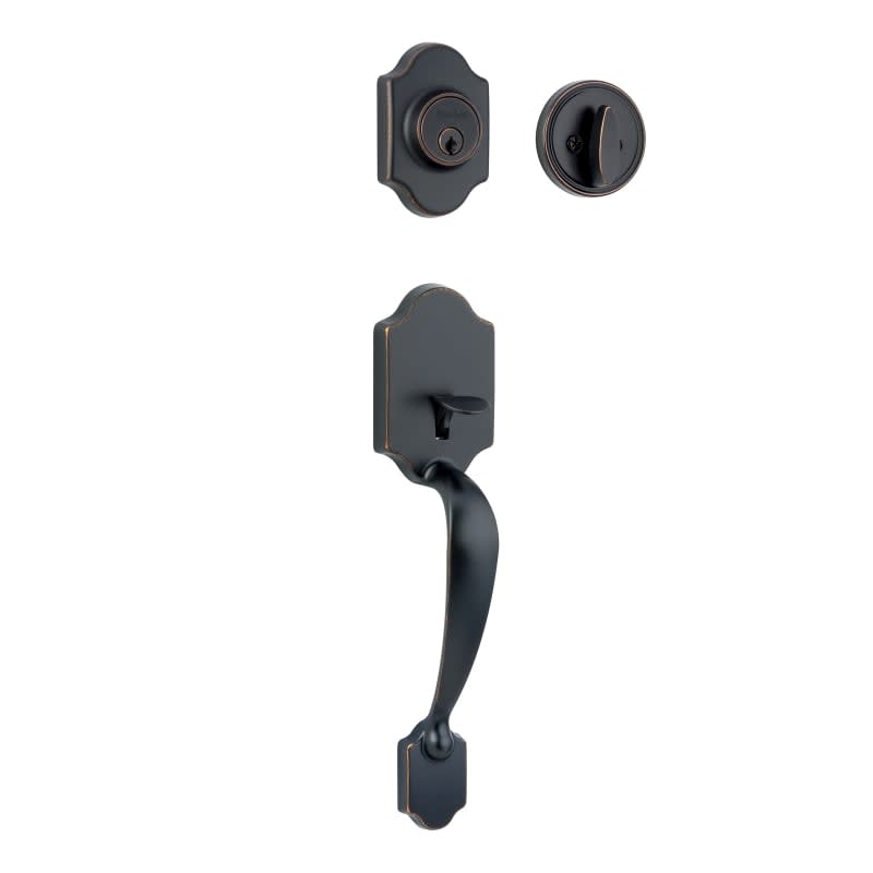 Photos - Interior Door Coral Sure-Loc CR507  Sectional Single Cylinder Keyed Entry Exterior Pack Handleset Vintage Bronze Door Hardware Handlesets K 