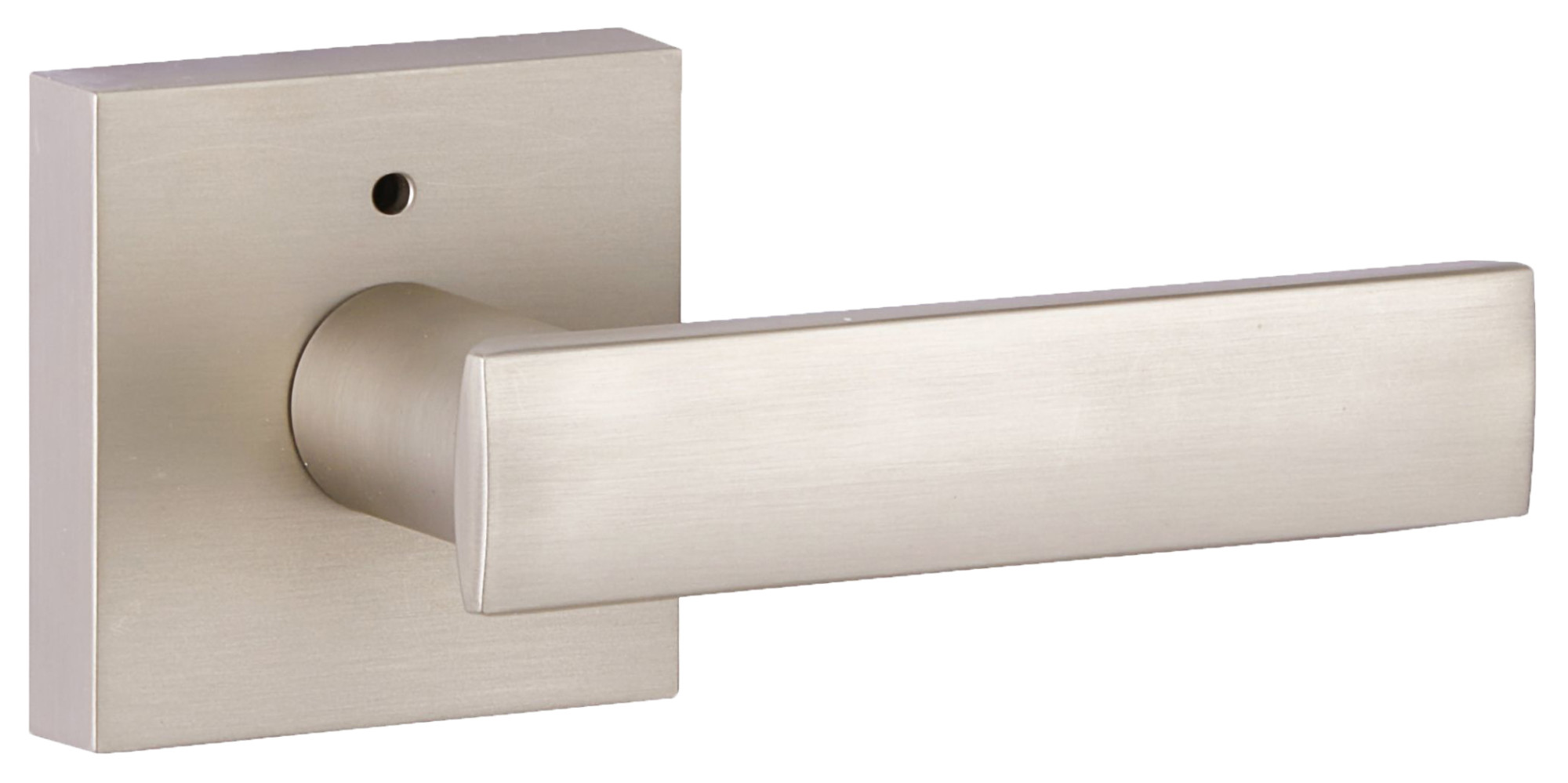 Photos - Door Handle Rose Sure-Loc CT102 Cortina Privacy Door Lever Set with Square  Satin Nickel Door Hardware Door Levers Privacy Door Levers CT 