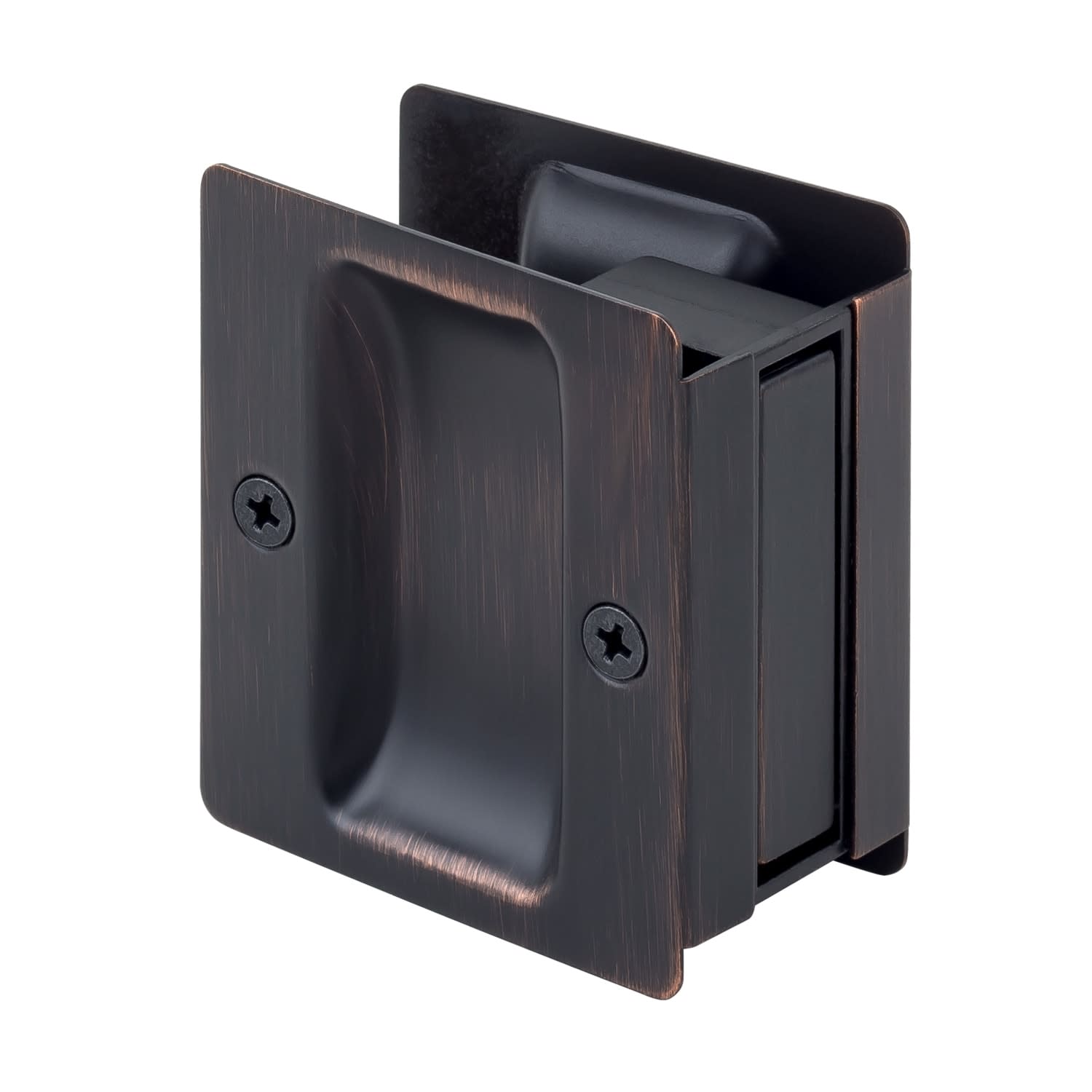 Photos - Door Lock Vintage Sure-Loc DP711 Square Passage Single Pocket Door Pull  Bronze Sliding Door Hardware Pocket Door Hardware Locks Passag 
