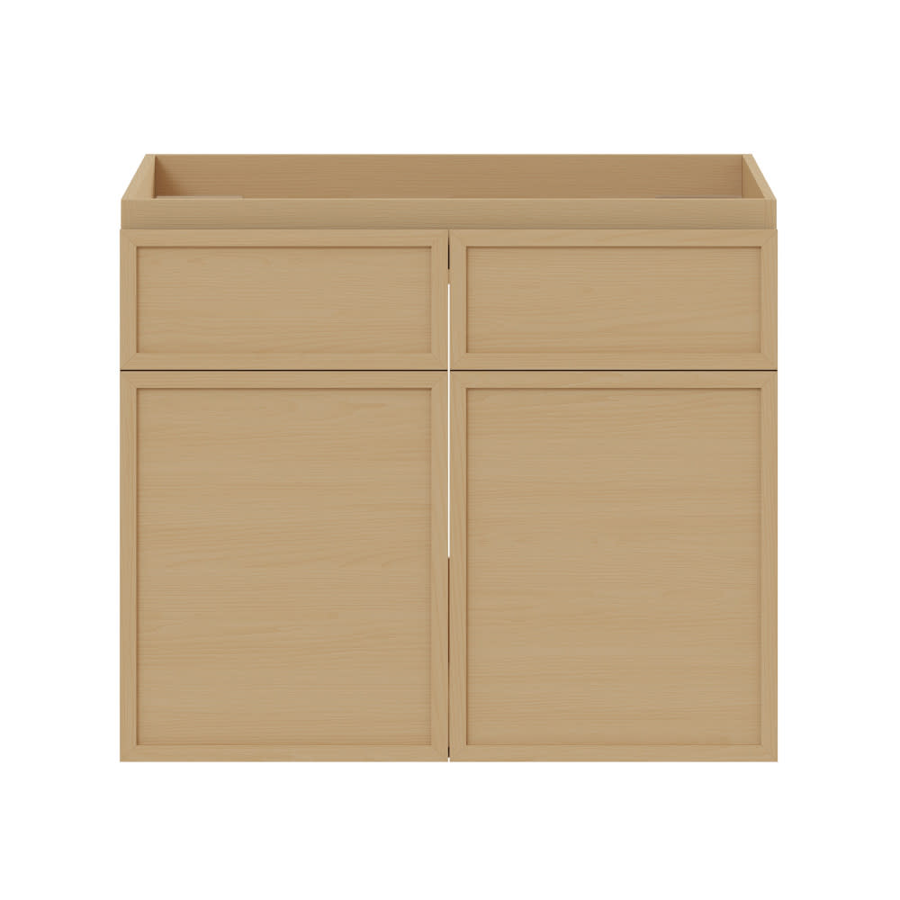 Photos - Washbasin cabinet Swiss Madison SM-CO0805 St. Tropez 24" Single Wall Mounted Vanity Cabinet Only - Less Vanity Top Natural Oak Bathroom Storag 