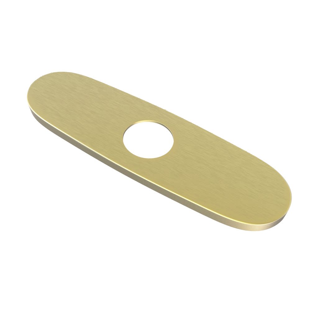 Photos - Tap Hidden Part Swiss Madison SM-KFP0 9-7/8" Escutcheon Plate Brushed Gold Faucet Accessories and Parts Bathroom Sink Faucet Parts Escutcheo 