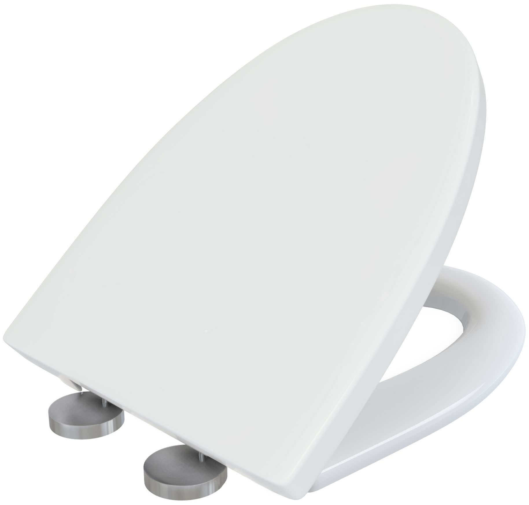 Photos - Toilet Seat Swiss Madison SM-QRS58 St. Tropez Elongated -Front  Glossy White Toilets and Bidets s Elongated Toilet 