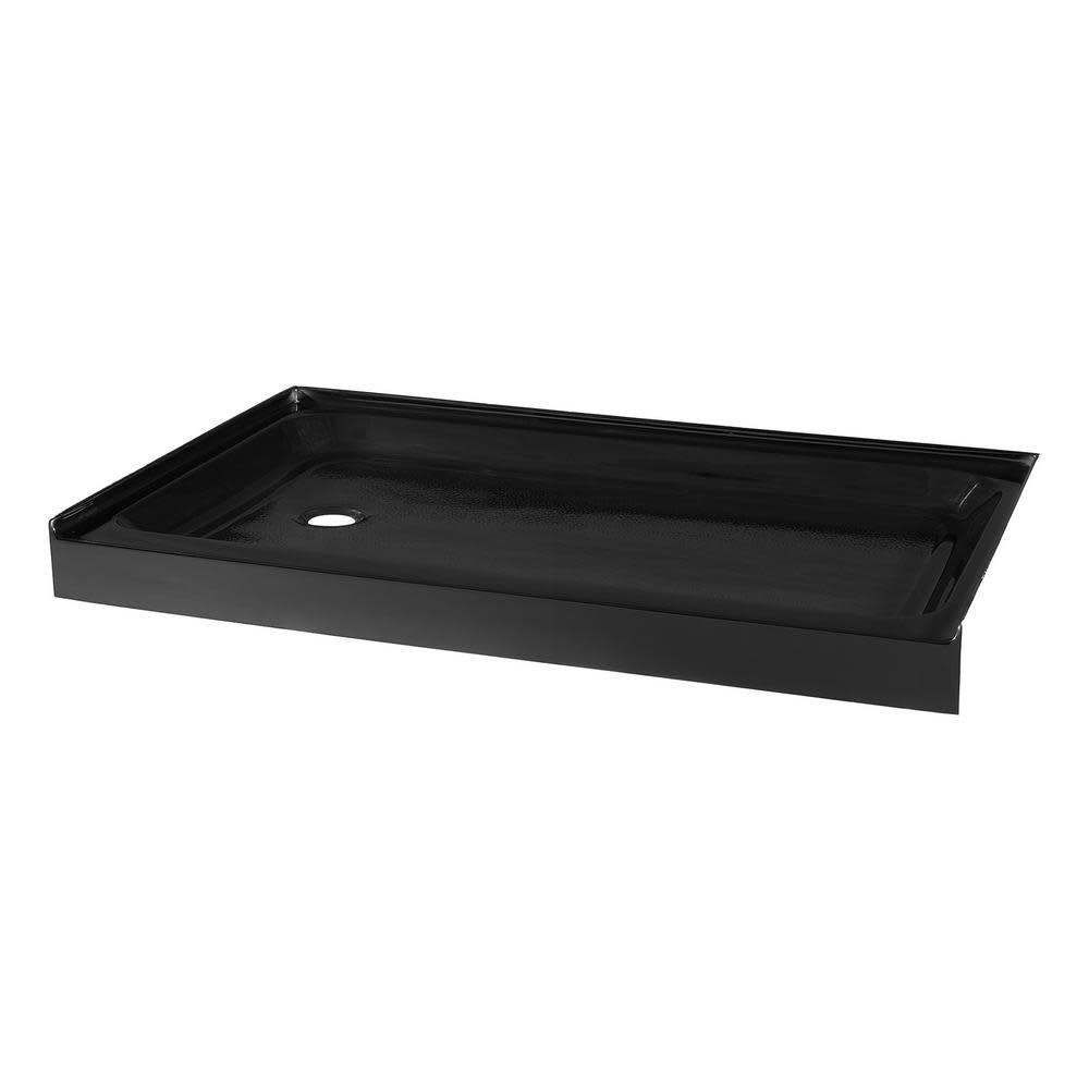 Photos - Shower Tray Swiss Madison SM-SB520 Voltaire 60" x 36" Rectangular Shower Base with Single Threshold and Left Drain Glossy Black Shower S 