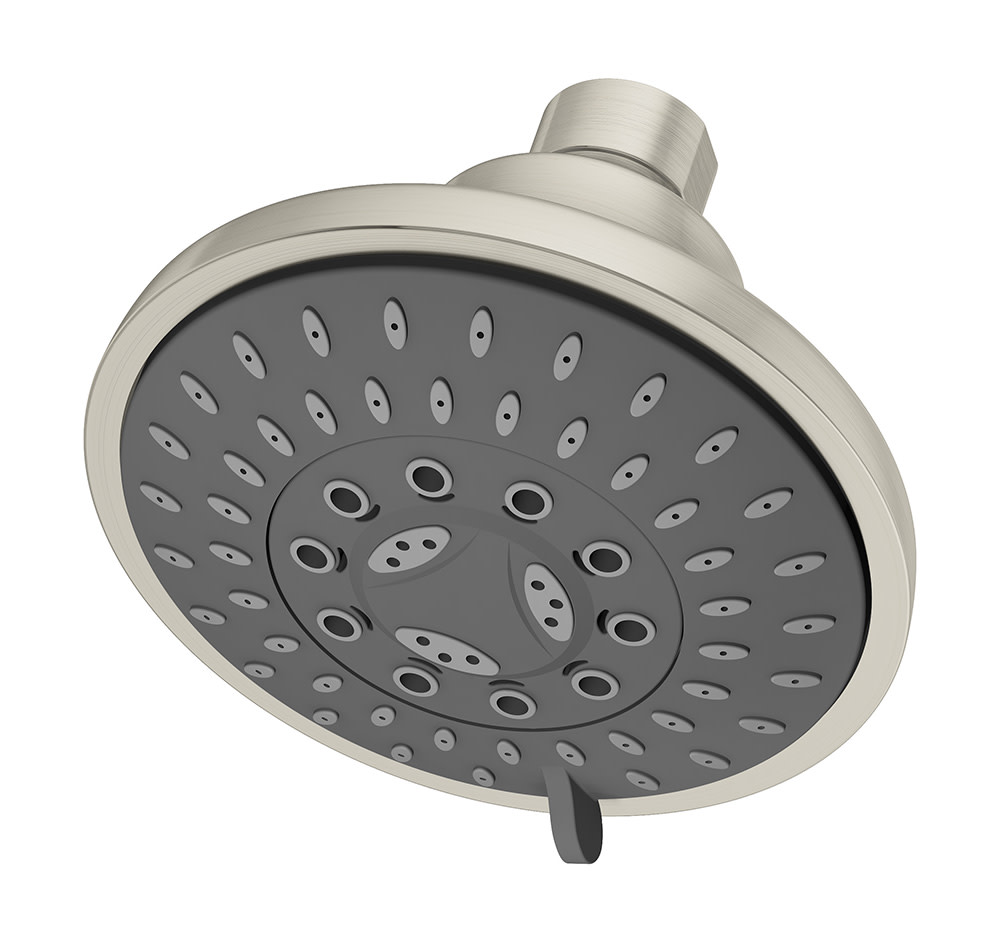 Symmons 552SH Elm 2.0 GPM Multi Function Shower Head Satin Nickel Showers Shower Heads Multi Function