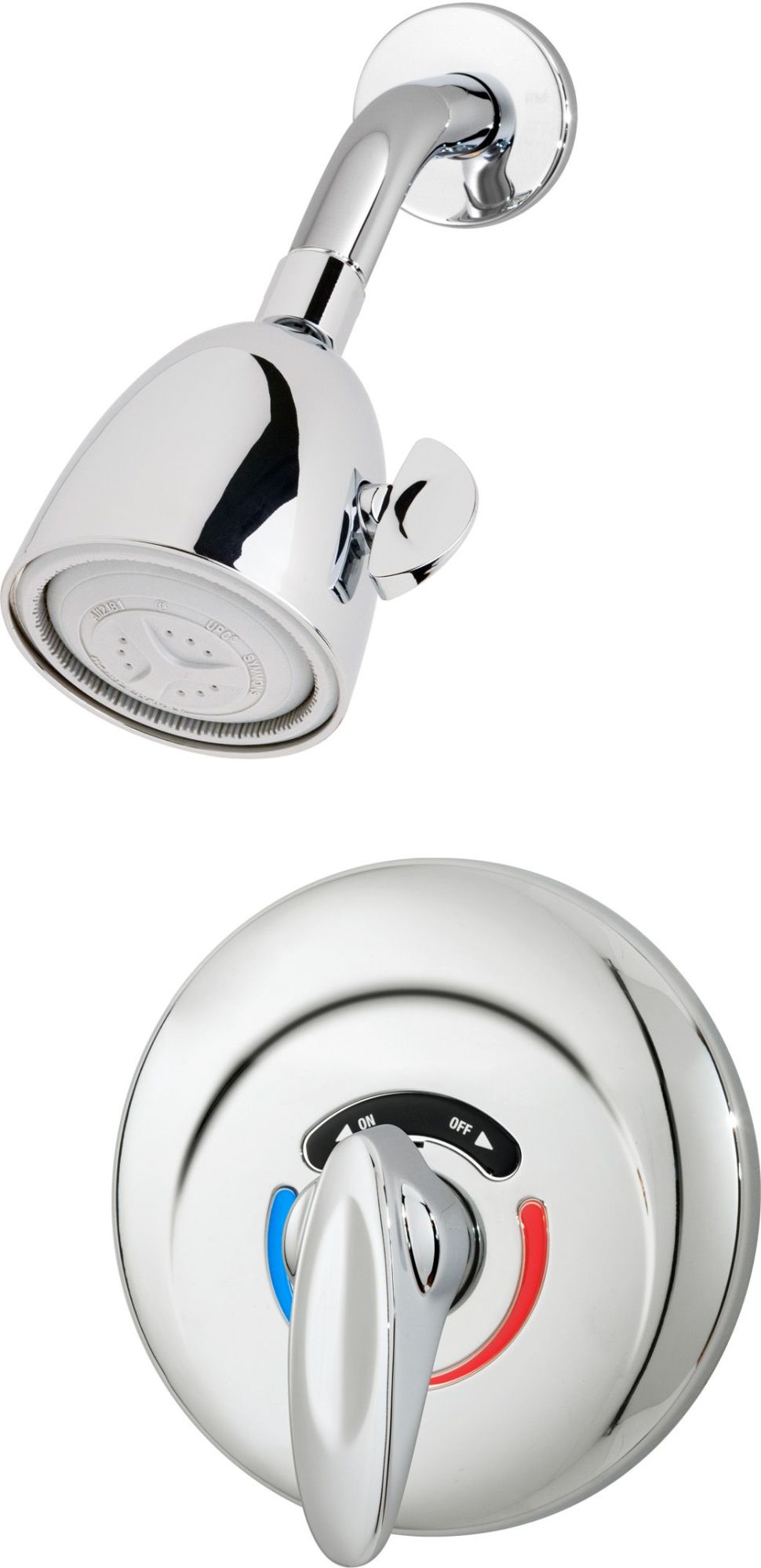 Symmons 1-100-1.5-TRM Safetymix Shower Only Trim Package with 1.5 GPM Single Function Shower Head - Less Rough In Chrome Showers Shower Only Pressure