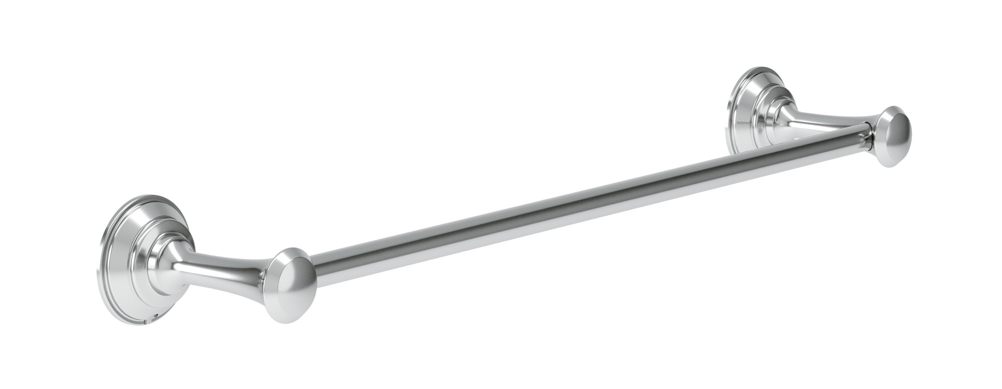 Photos - Towel Holder Hardware Symmons 583TB18 Braston 18" Towel Bar Polished Chrome Bathroom  and Accessories Bathroom  Towel Bars 