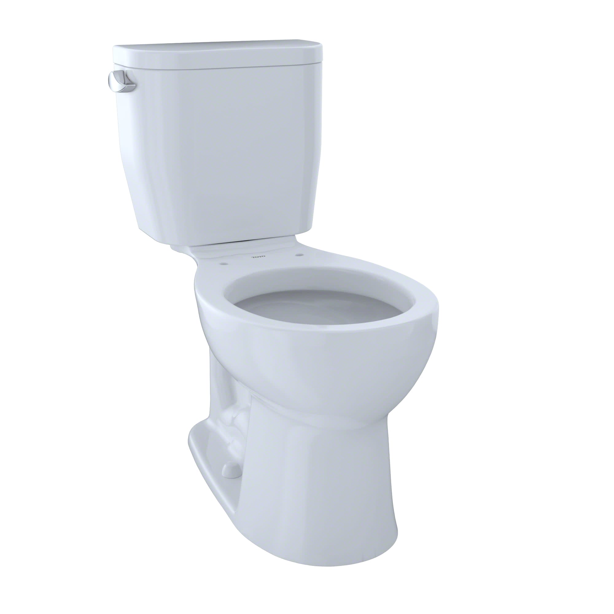 Photos - Toilet TOTO CST243EF Entrada 1.28 GPF Close Coupled Round  - Less Seat Cotton s and Bidets s Two-Piece Round Toil 