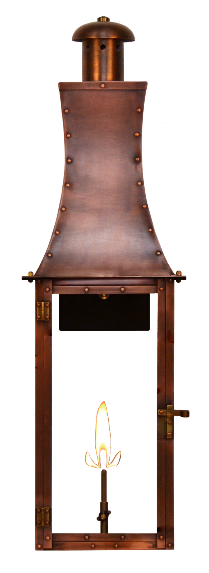 Photos - Floodlight / Street Light Churchill The CopperSmith CH30G 28" Tall Copper Natural Gas Outdoor Wall Sconce Antique Copper Outdoor Lighting Wall Sconces