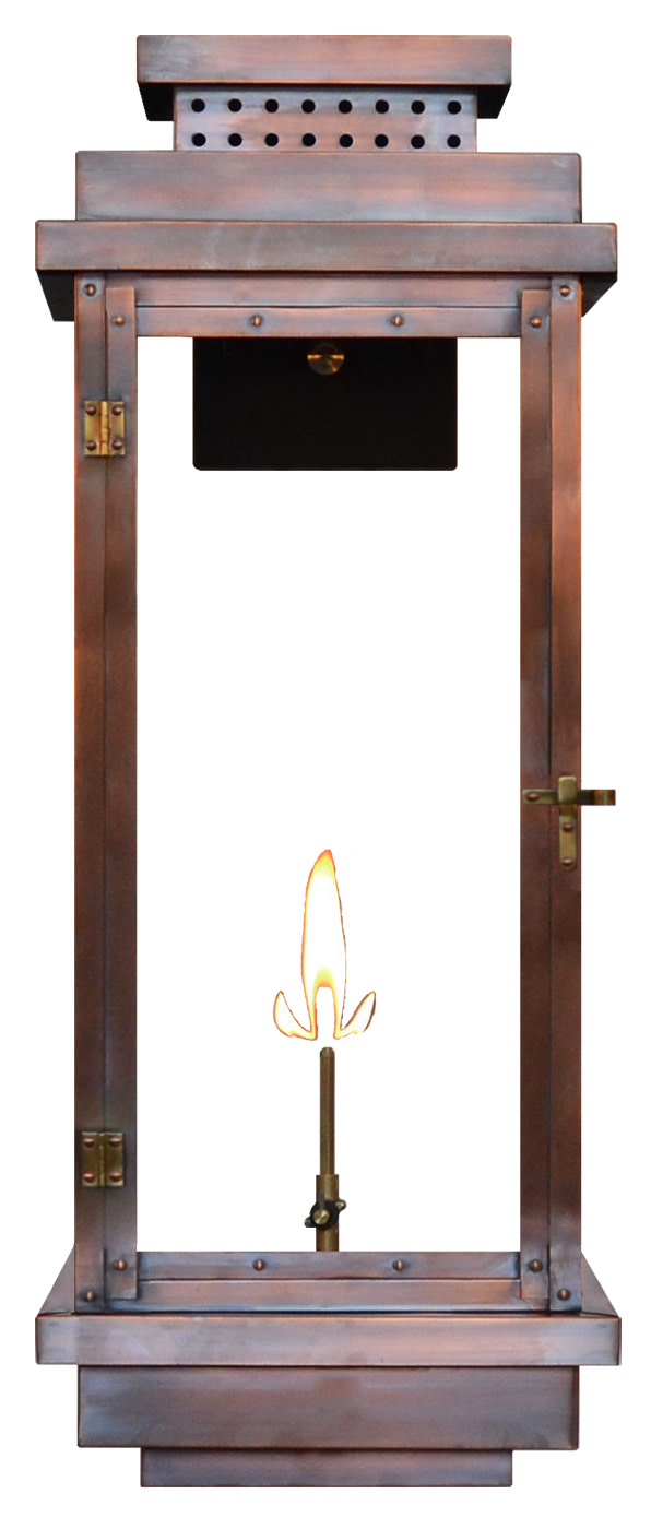 Photos - Floodlight / Street Light GAS The CopperSmith CO31G Contempo 31" Tall Copper Natural  Outdoor Wall Sconce Antique Copper Outdoor Lighting Wall Sconces 