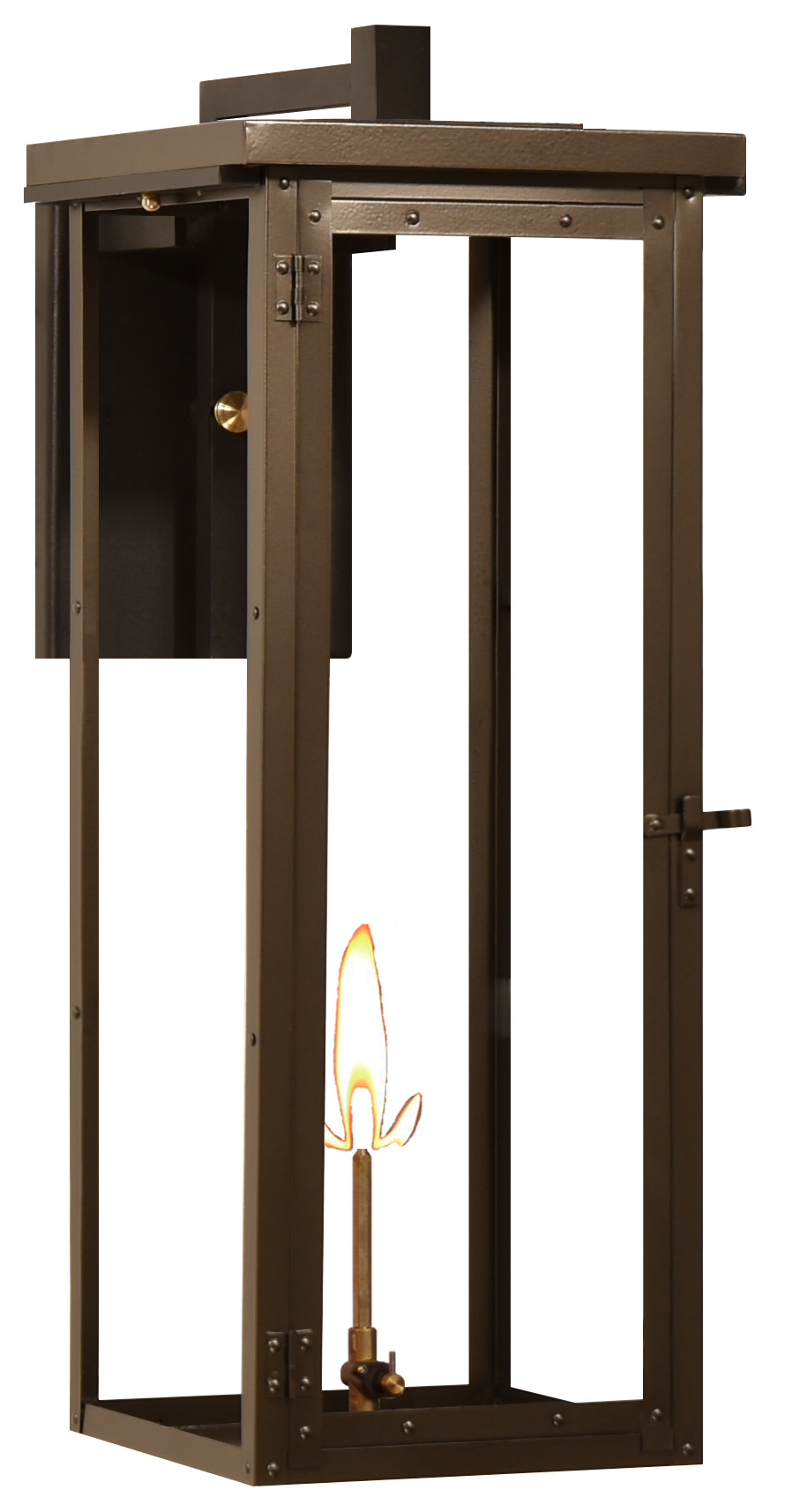 Photos - Floodlight / Street Light GAS The CopperSmith DN27G Dinardi 27" Tall Copper Natural  Outdoor Wall Sconce Antique Copper Outdoor Lighting Wall Sconces 