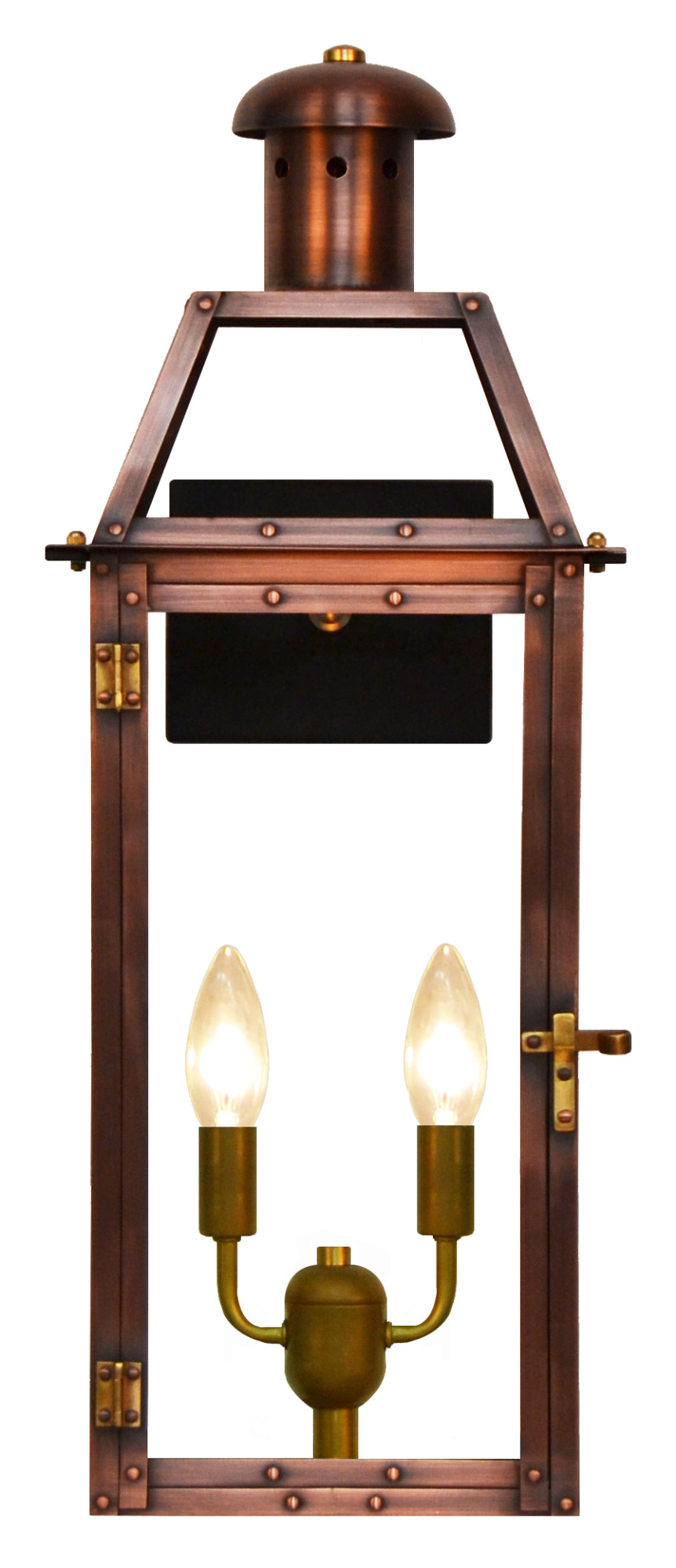 Photos - Floodlight / Street Light Oakley The CopperSmith OA20E  2 Light 21" Tall Copper Electric Outdoor Wall Sconce Antique Copper Outdoor Lighting Wall Sconc 